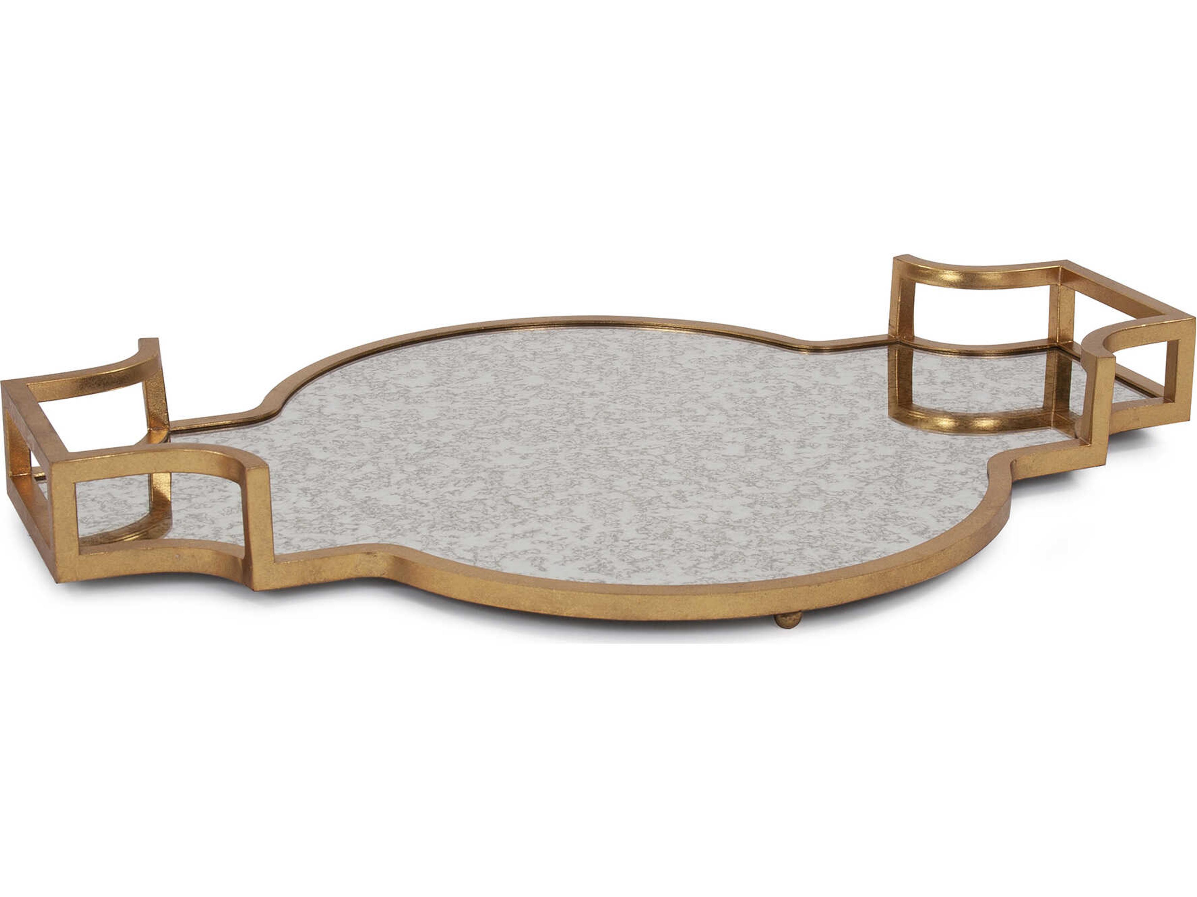 Howard Elliott High Society Antique Gold Serving Tray