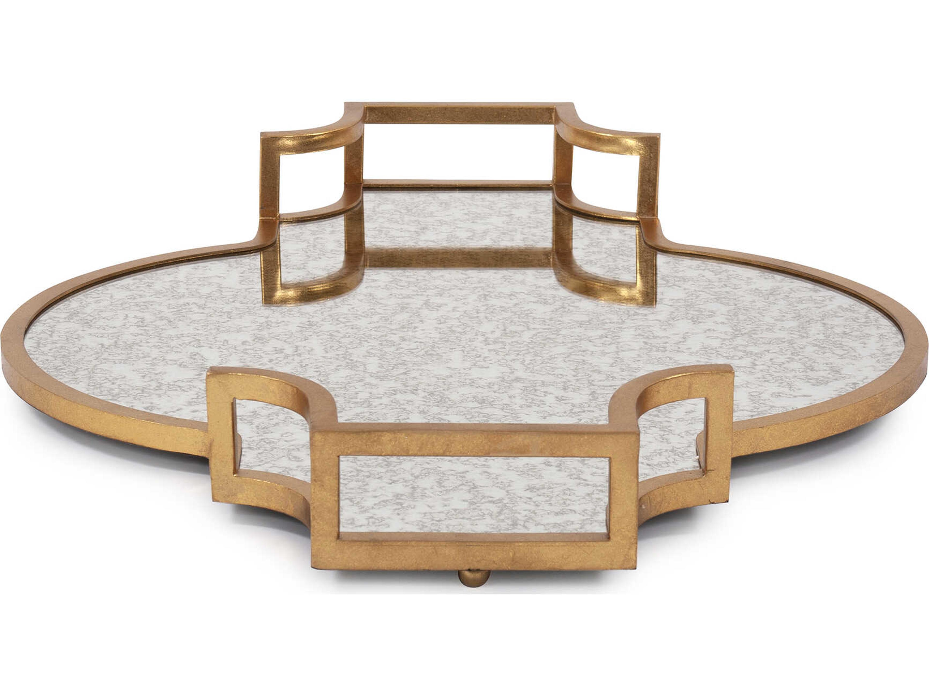 Howard Elliott High Society Antique Gold Serving Tray