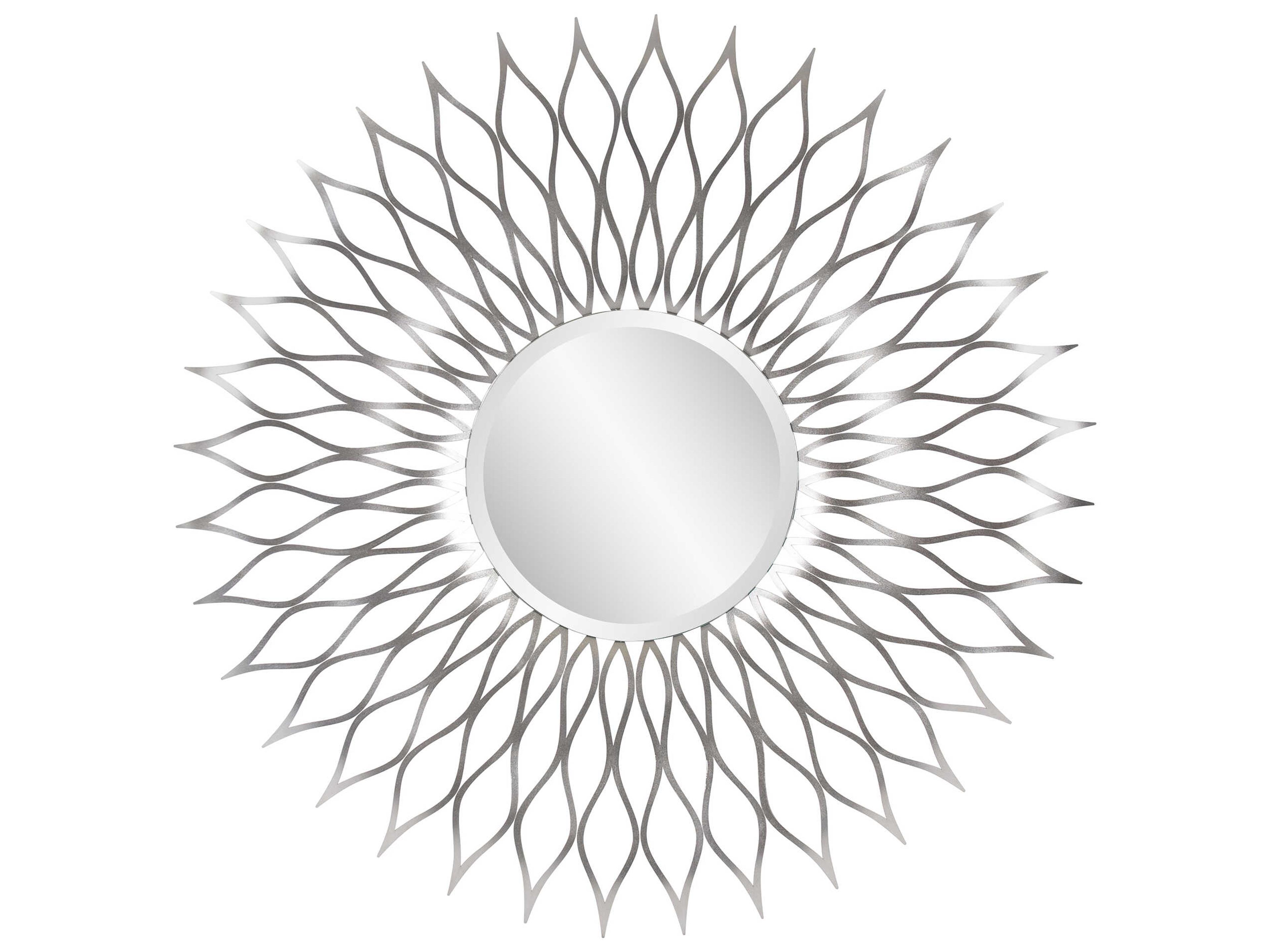 Morocco Silver Sunburst Wall Mirror