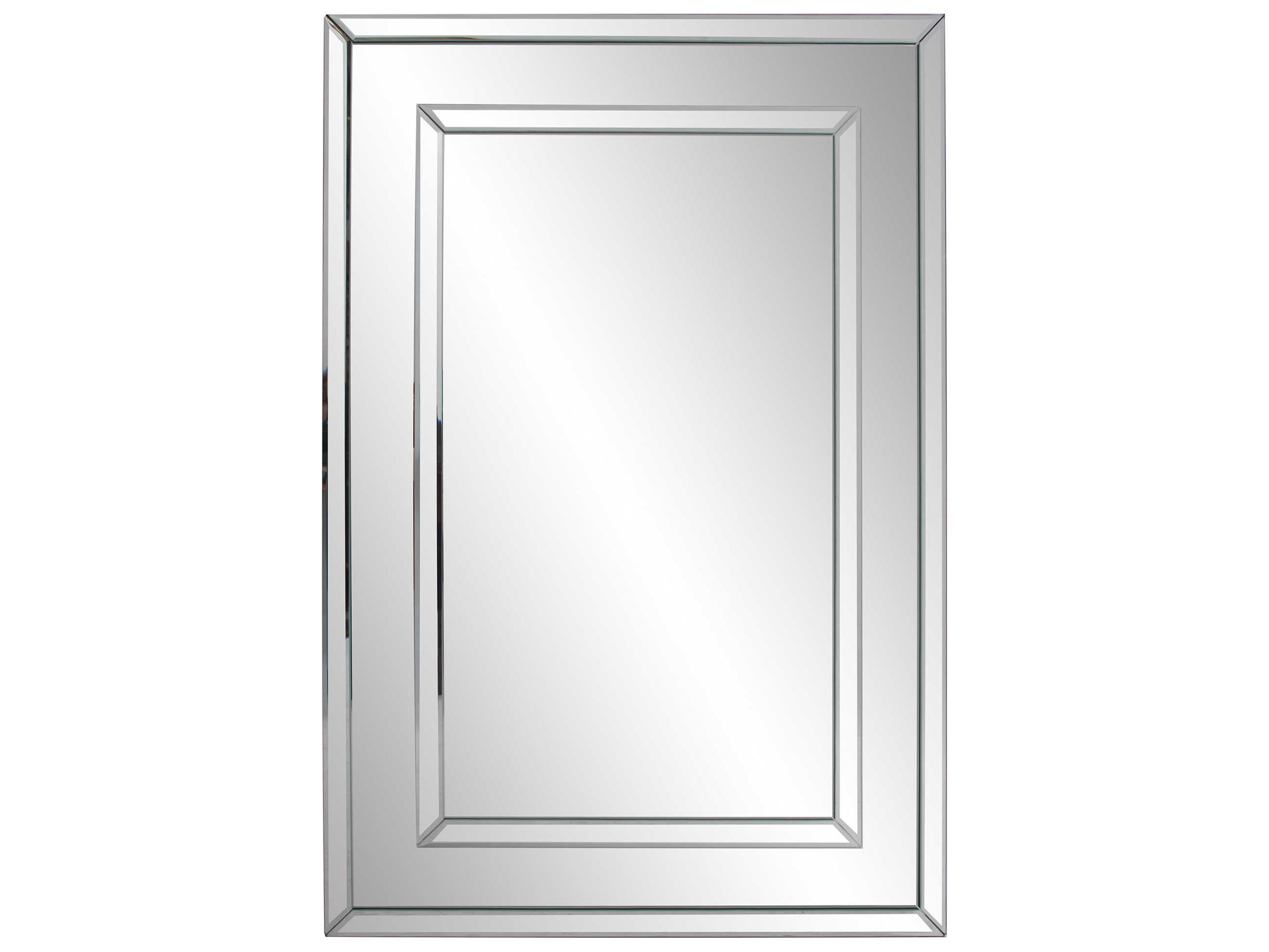 Howard Elliott Del Noble Clear Rectangular Wall Mirror