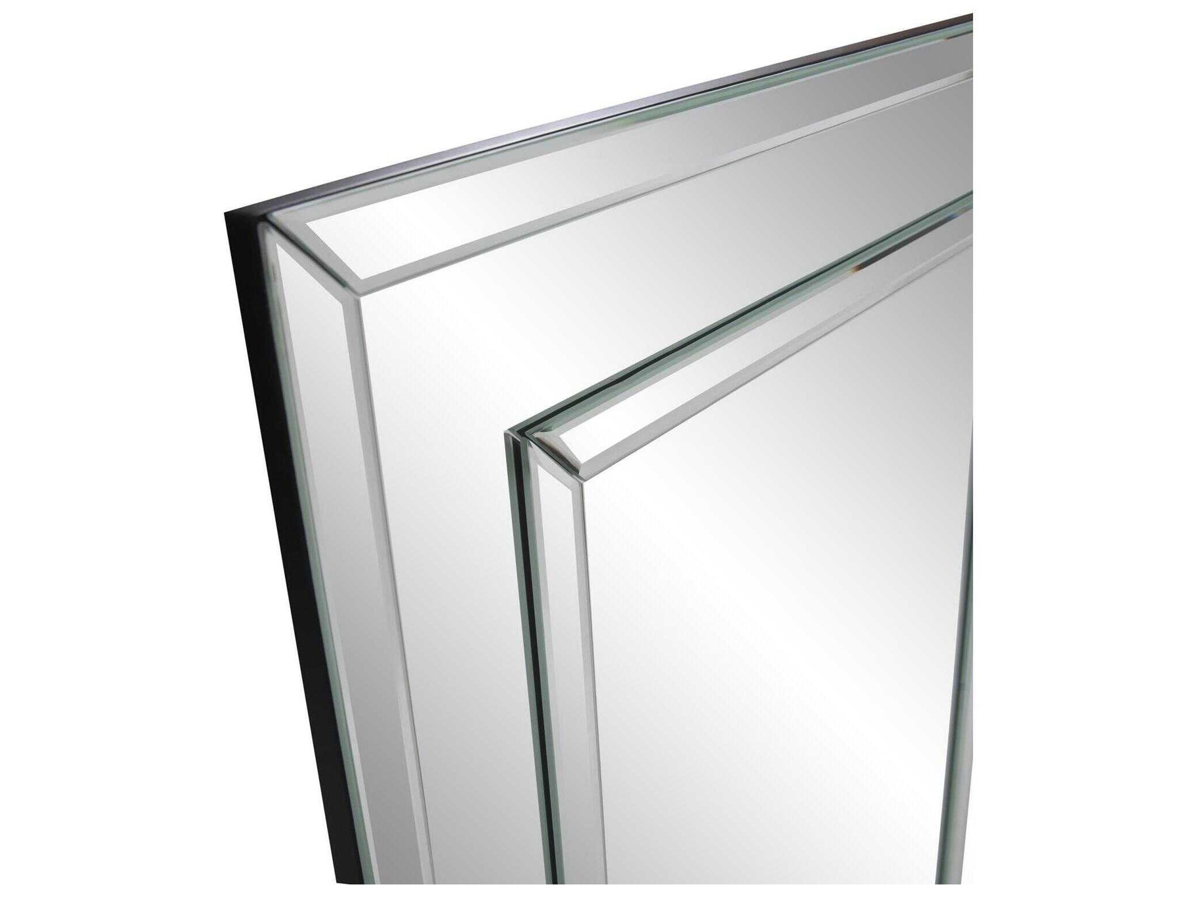 Howard Elliott Del Noble Clear Rectangular Wall Mirror