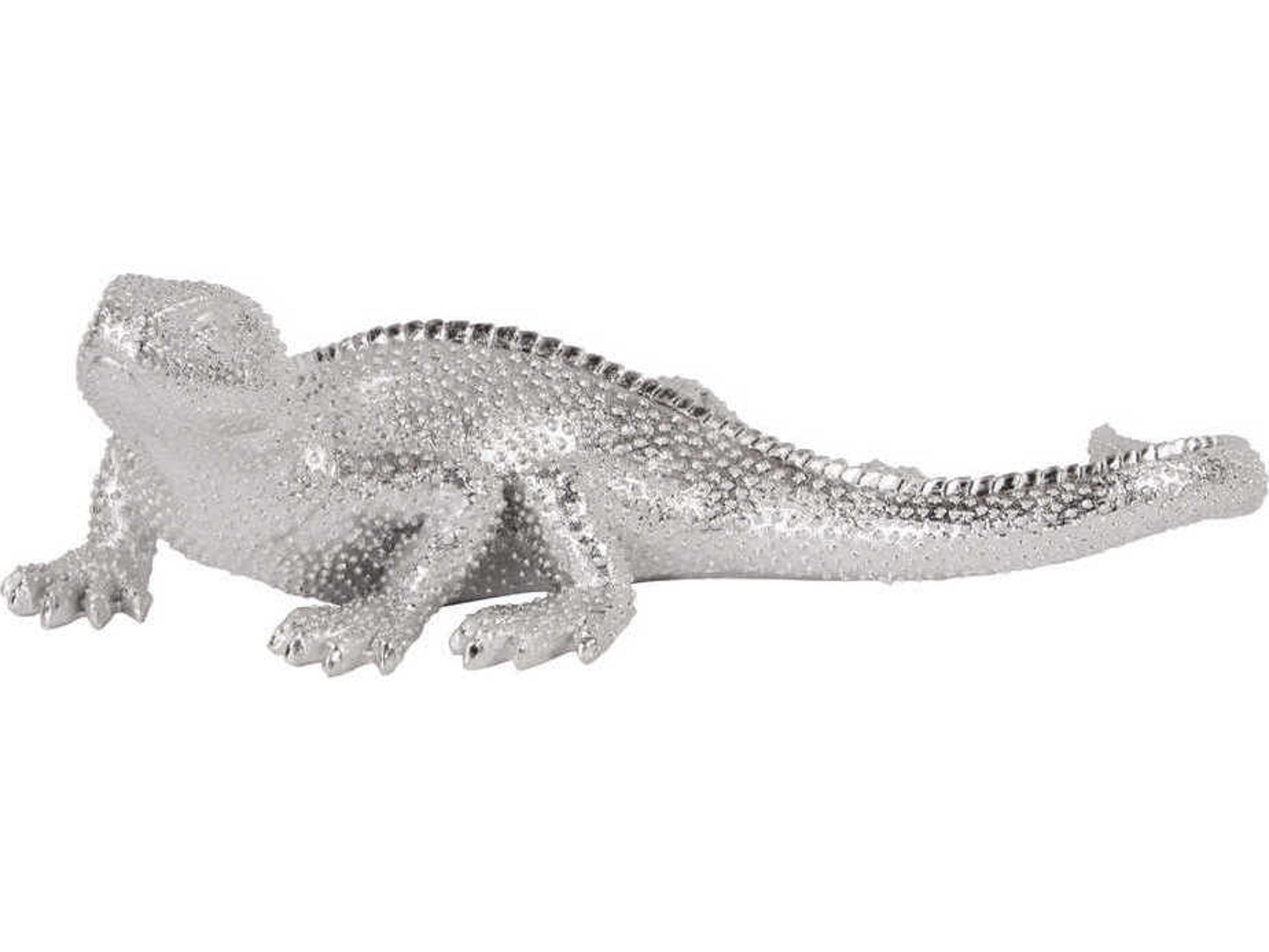 Howard Elliott Lizard Nickel Sculpture