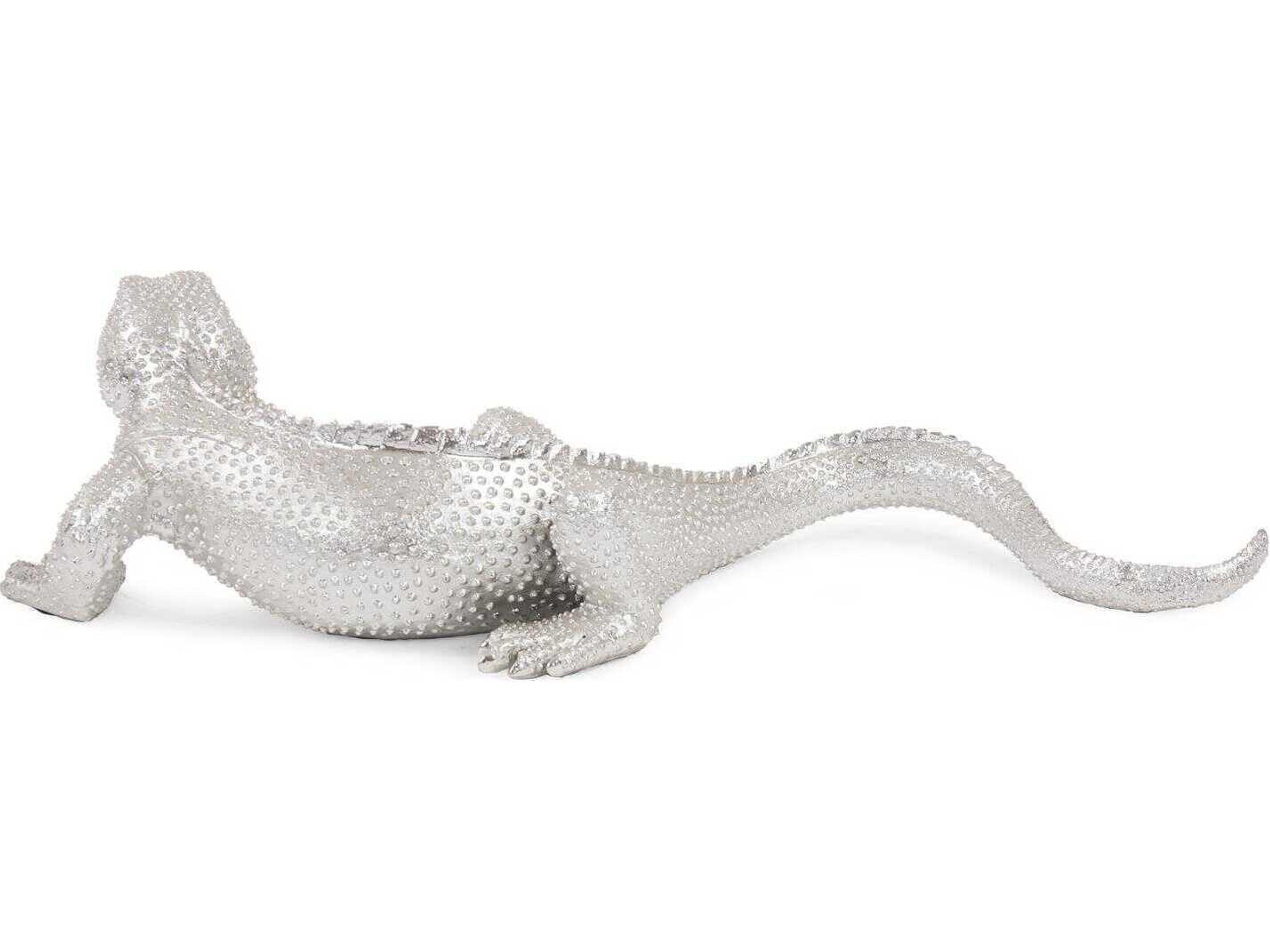 Howard Elliott Bright Nickel Plated Lizard