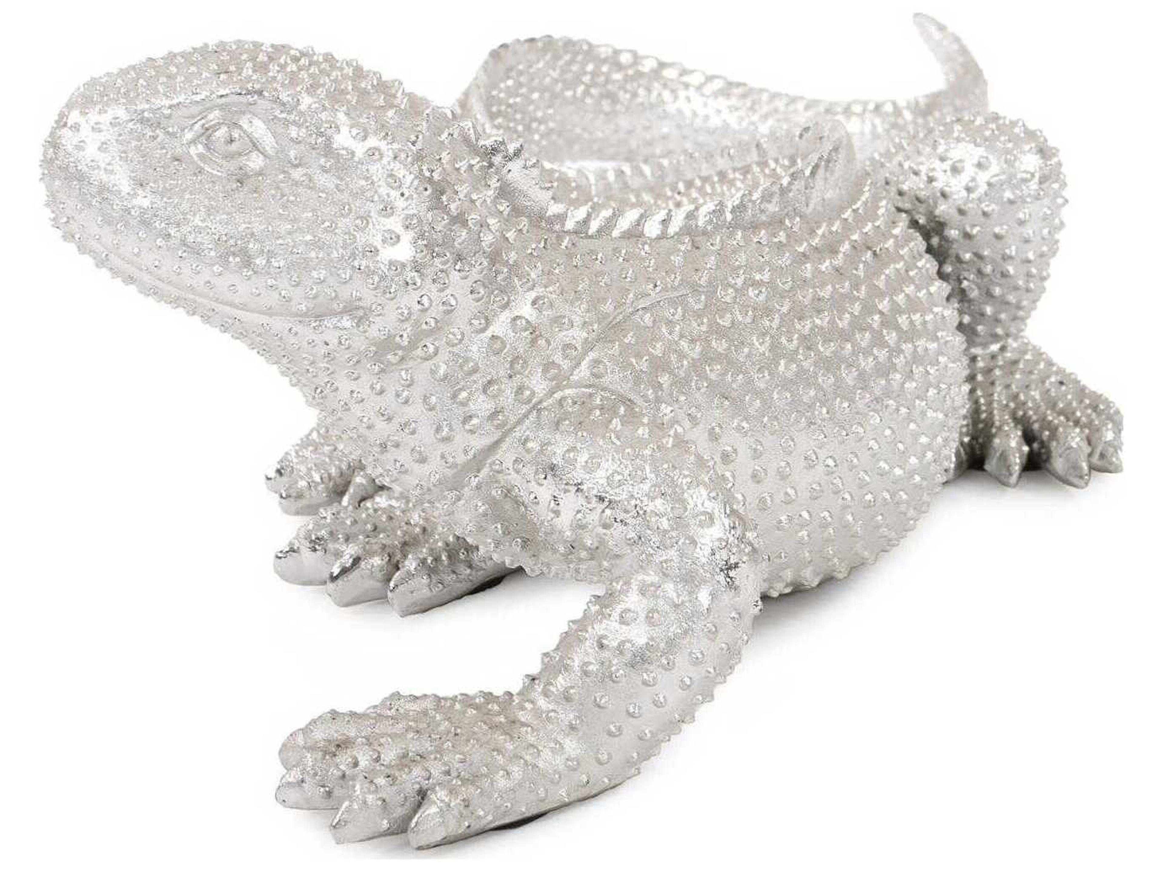 Howard Elliott Bright Nickel Plated Lizard