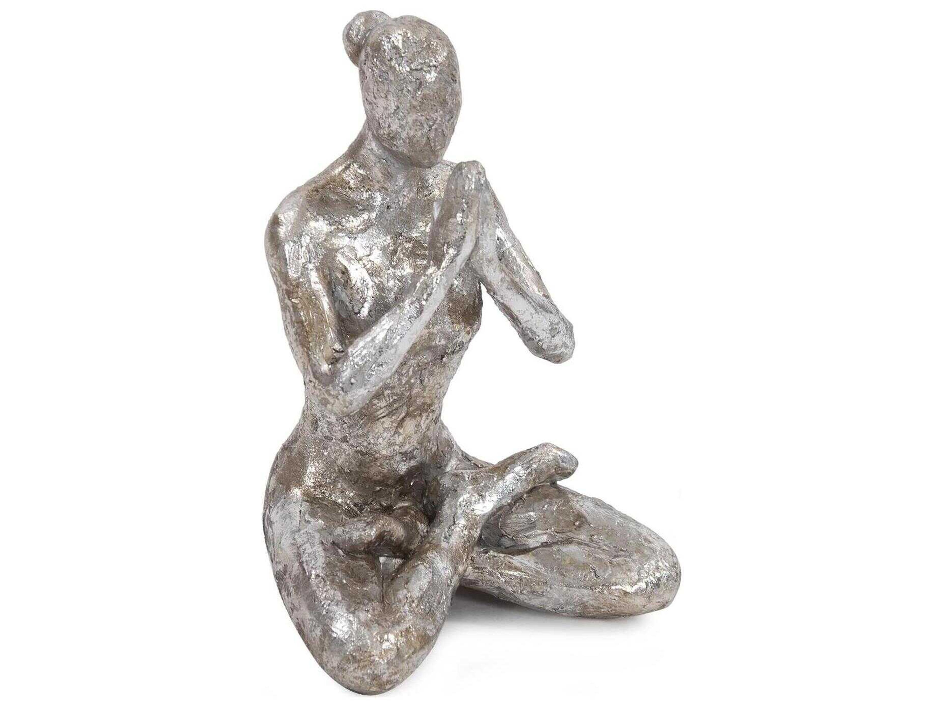 Howard Elliott Silver Lotus Yoga Pose Figure