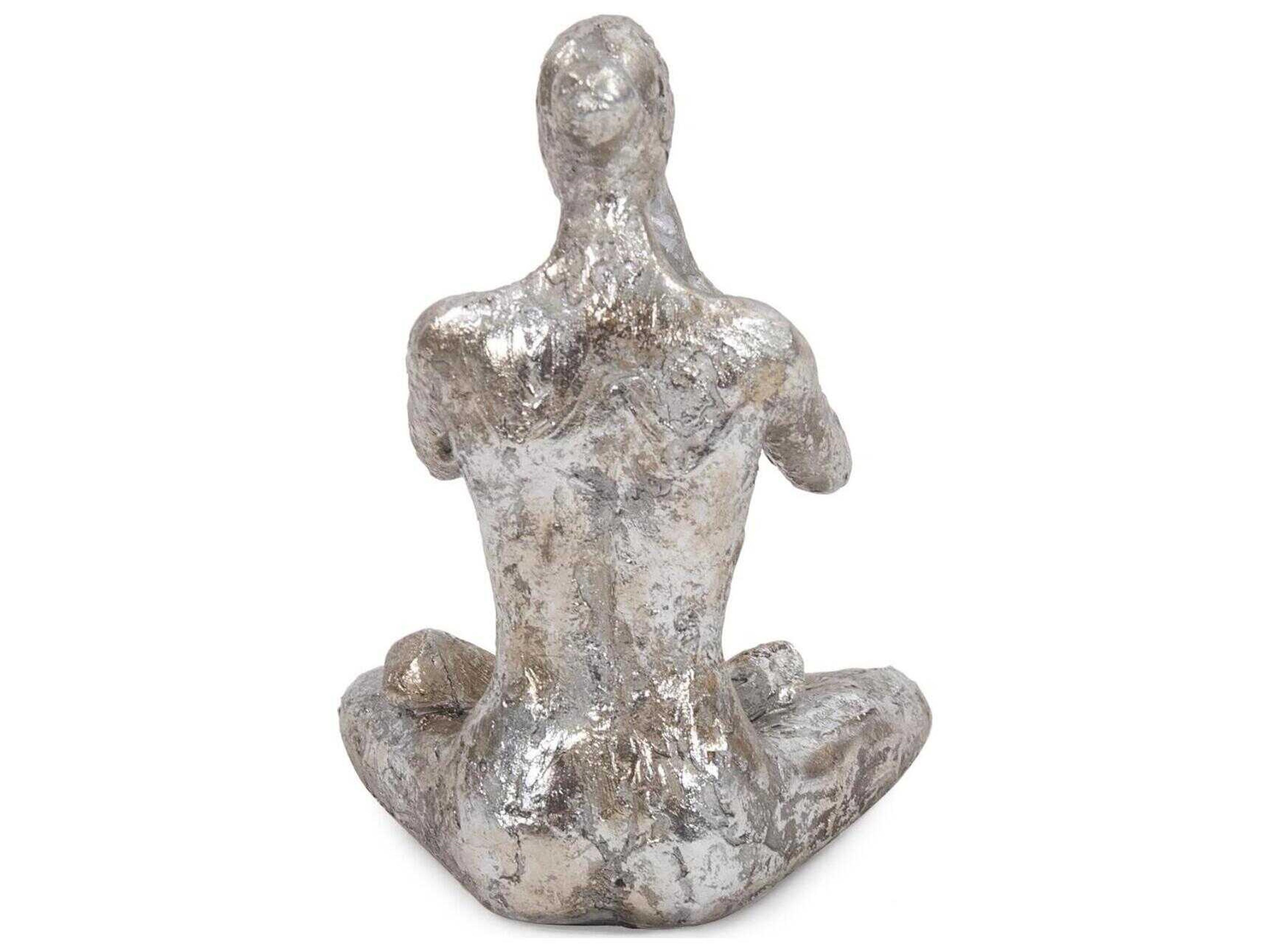 Howard Elliott Silver Lotus Yoga Pose Figure