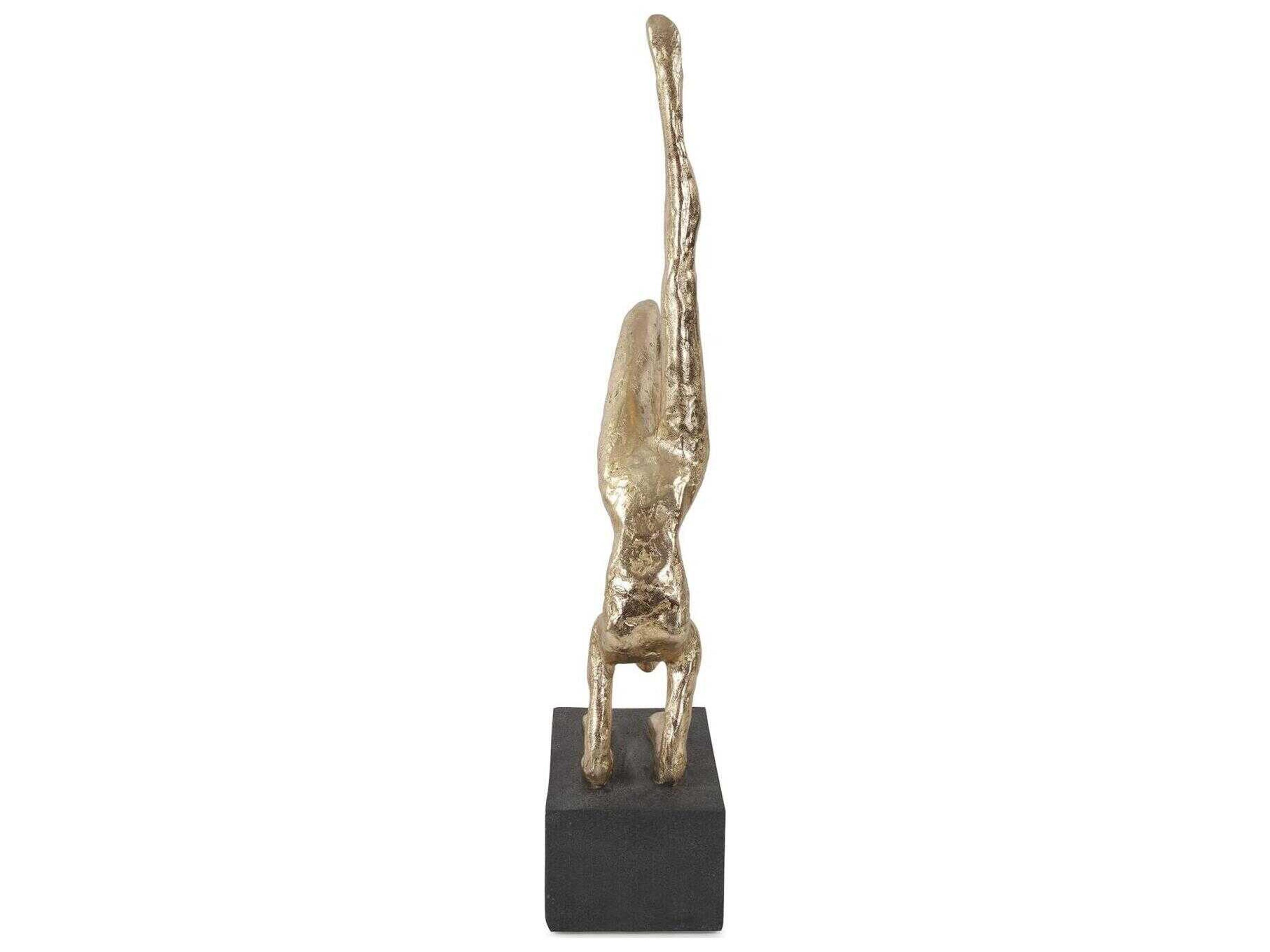 Howard Elliott Gold Cement Scorpion Pose Sculpture