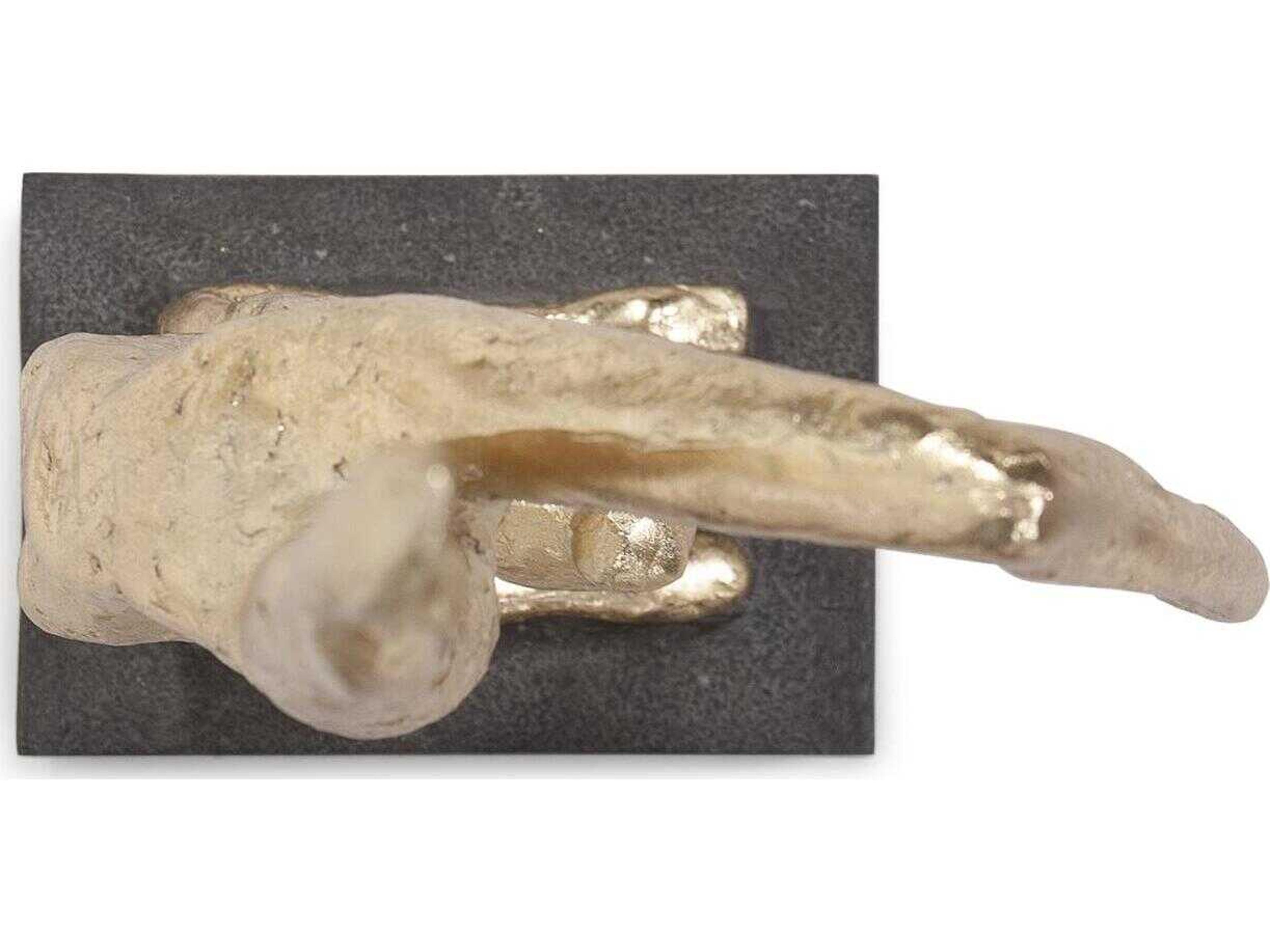 Howard Elliott Gold Cement Scorpion Pose Sculpture