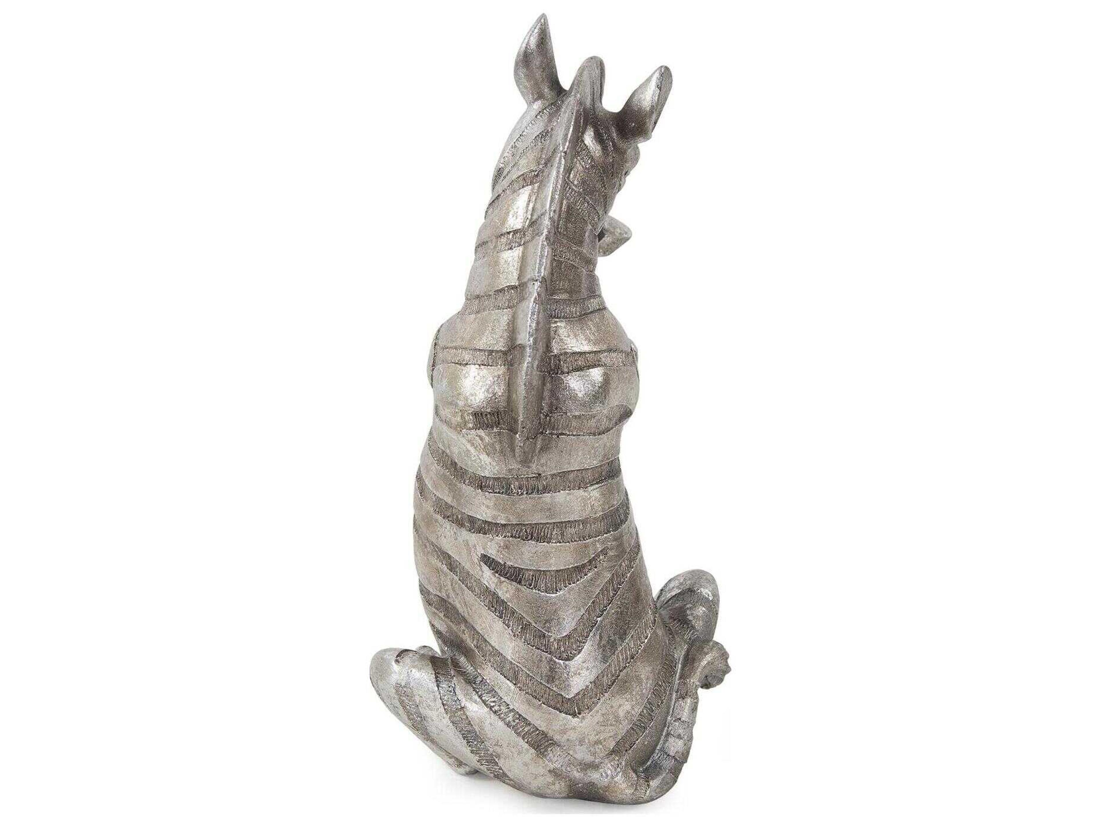 Howard Elliott Antiqued Silver Zuri the Zebra (Speak No Evil) Sculpture
