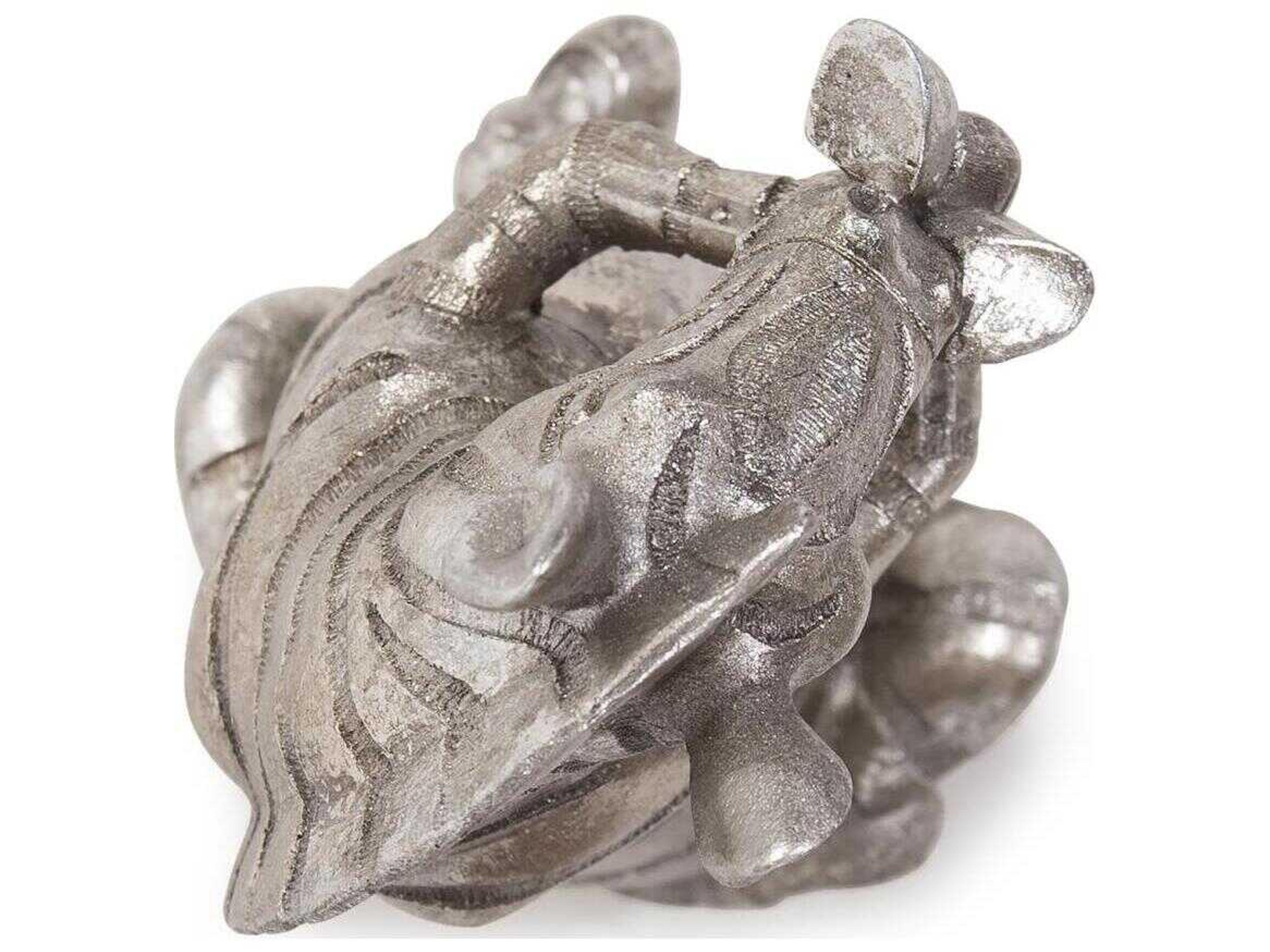 Howard Elliott Antiqued Silver Zuri the Zebra (Speak No Evil) Sculpture