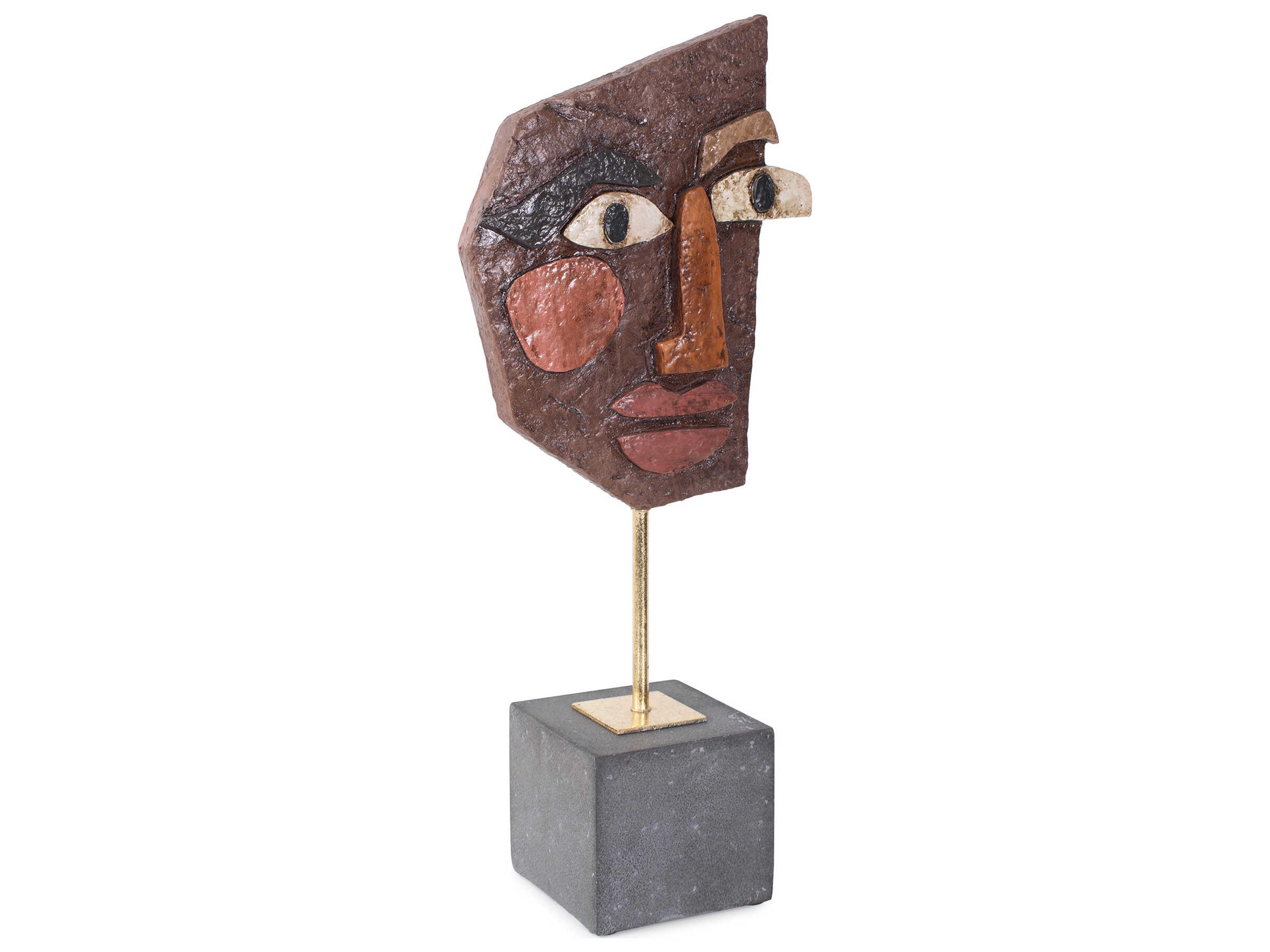 Howard Elliott Brown Gray Gold Oliver Sculpture