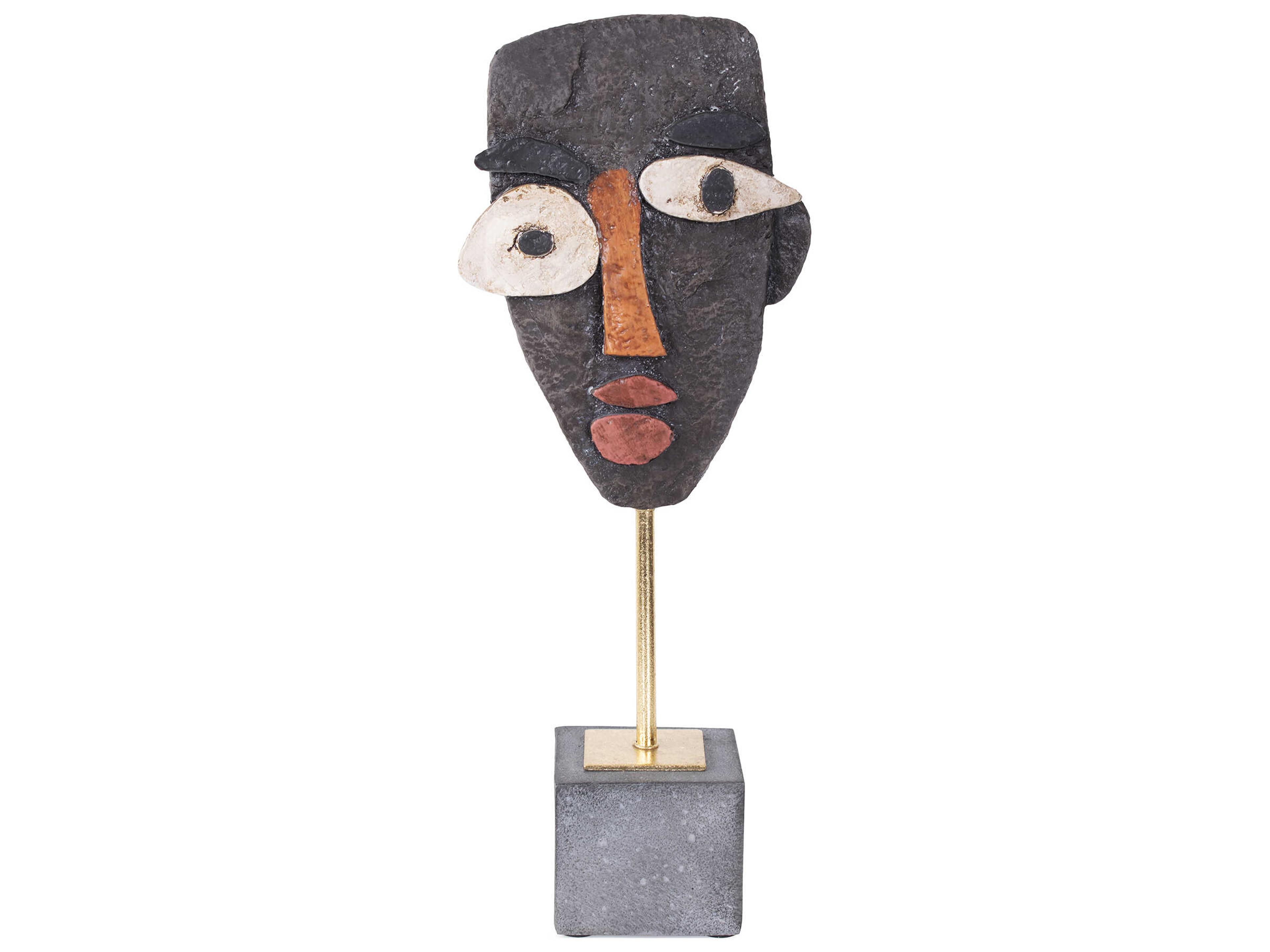 Howard Elliott Black Gray Gold Edgar Sculpture