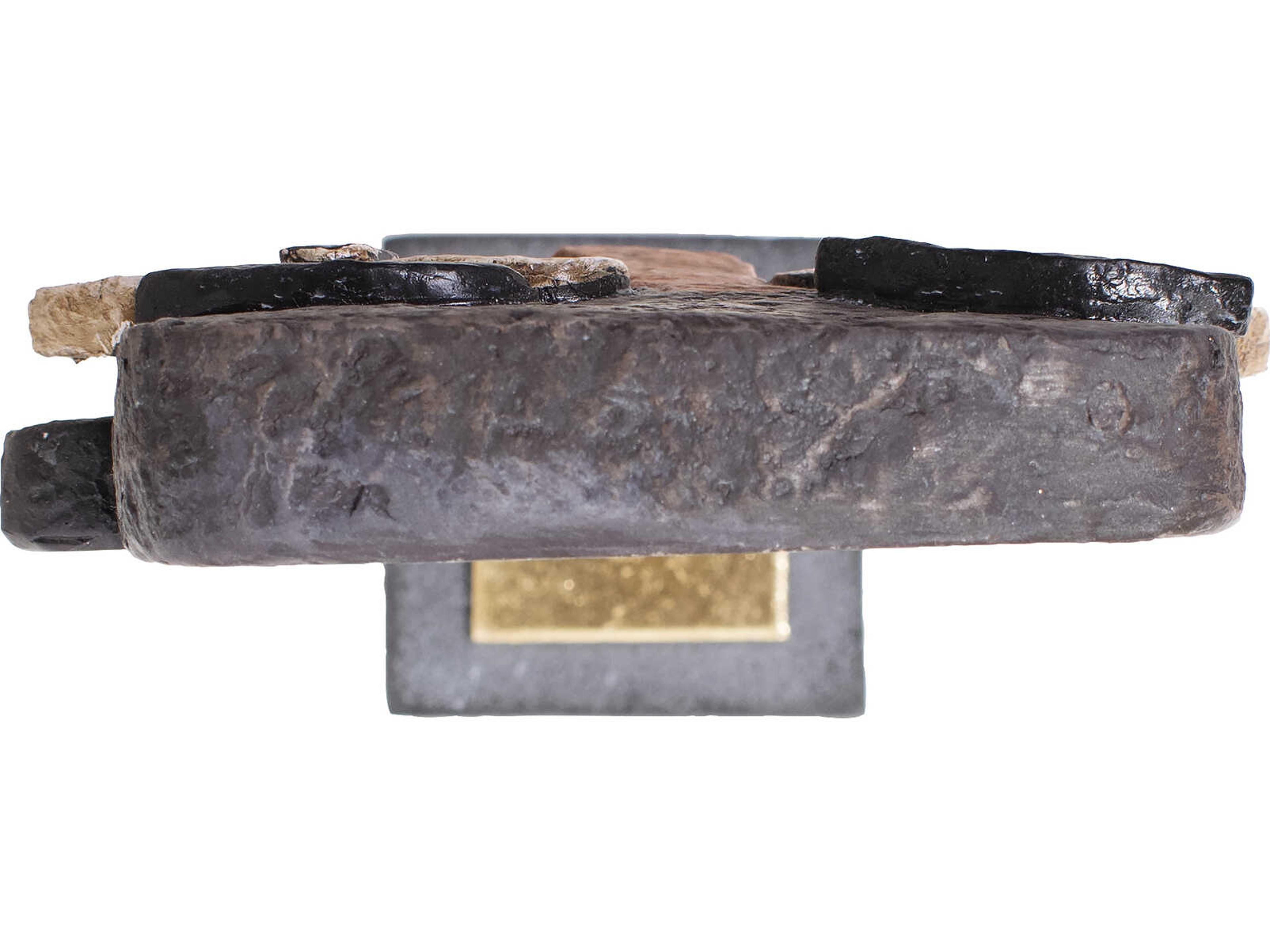 Howard Elliott Black Gray Gold Edgar Sculpture