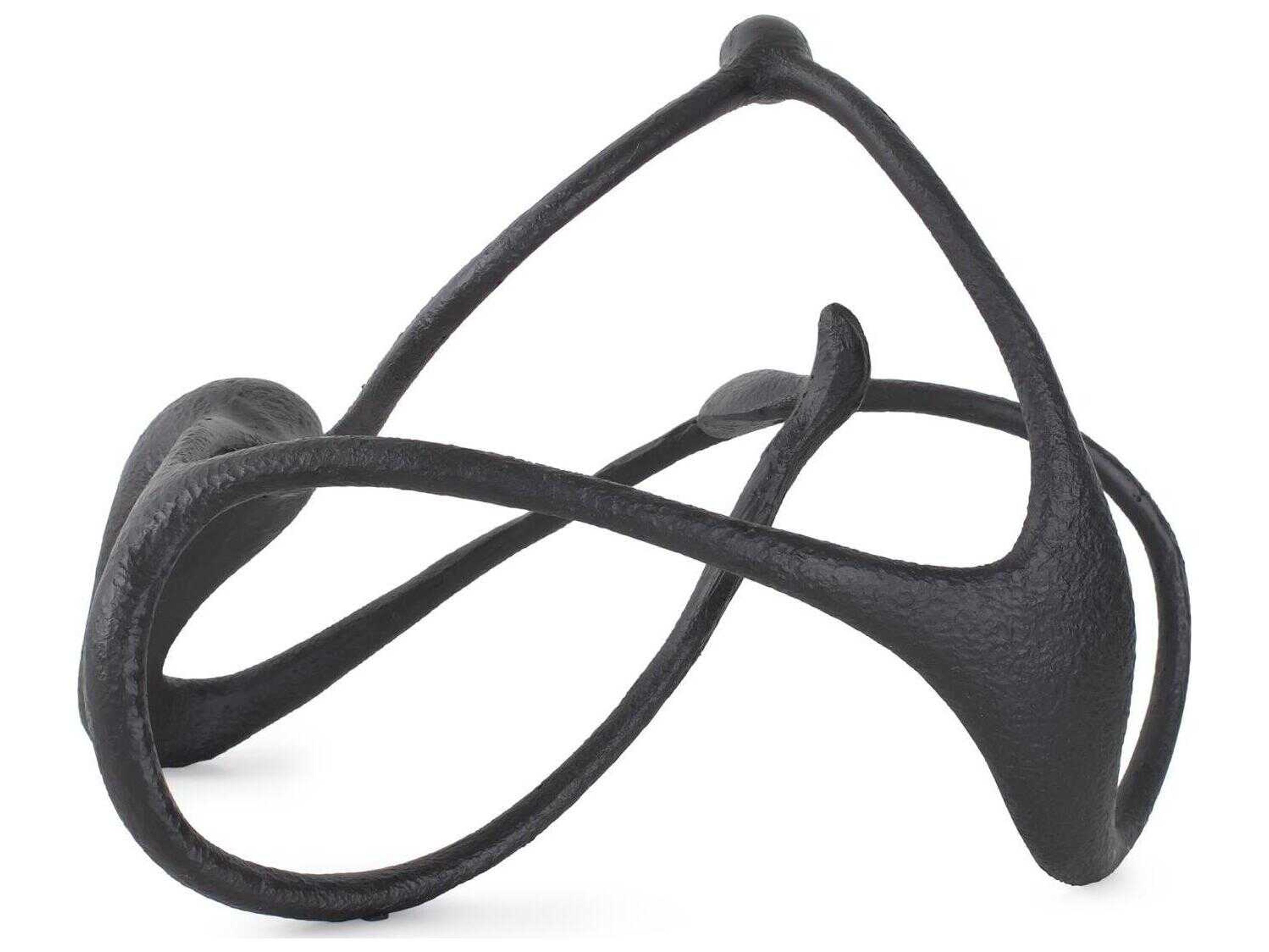 Matte Black Endro Abstract Sculpture