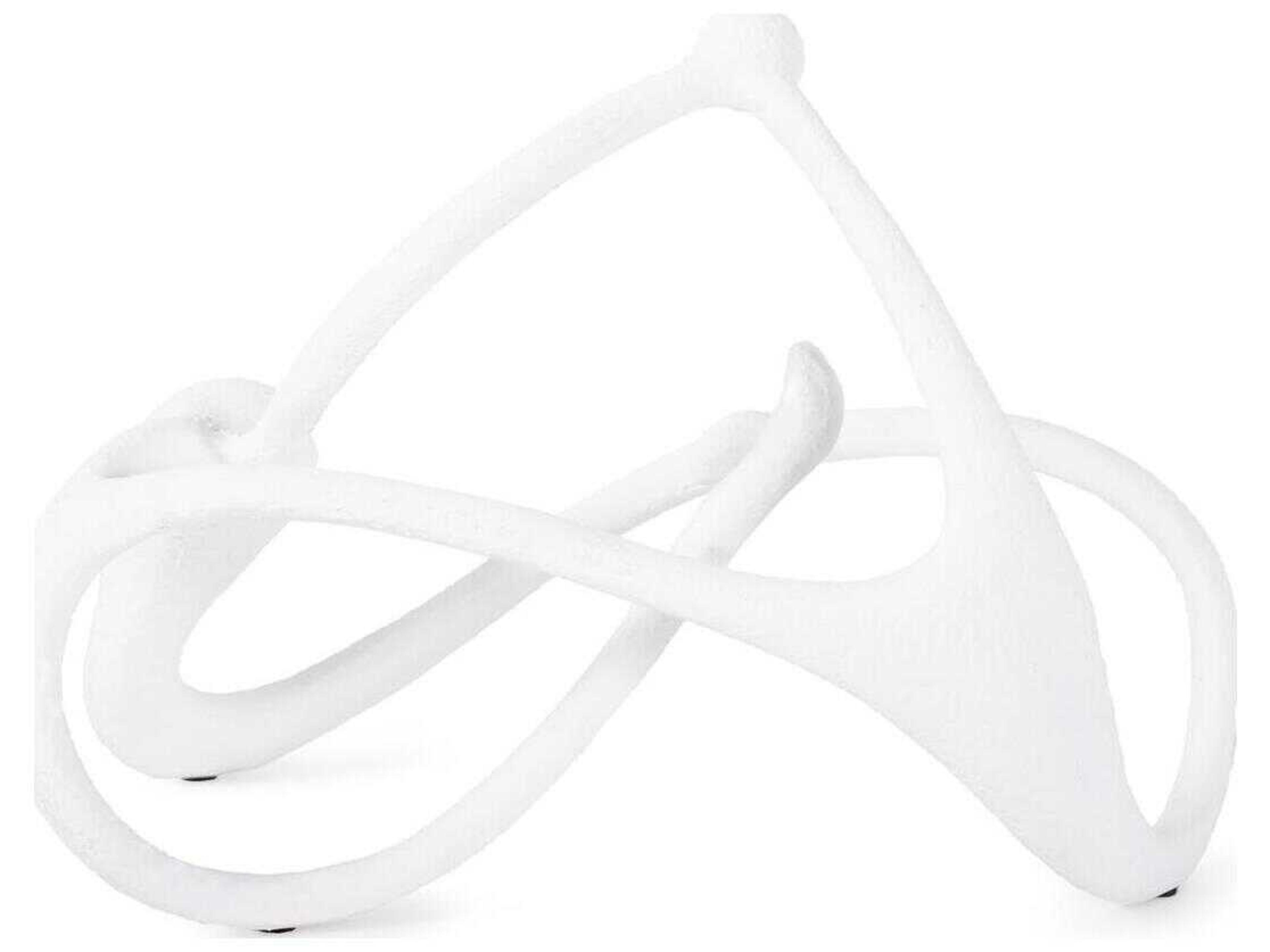 Matte White Endro Abstract Sculpture
