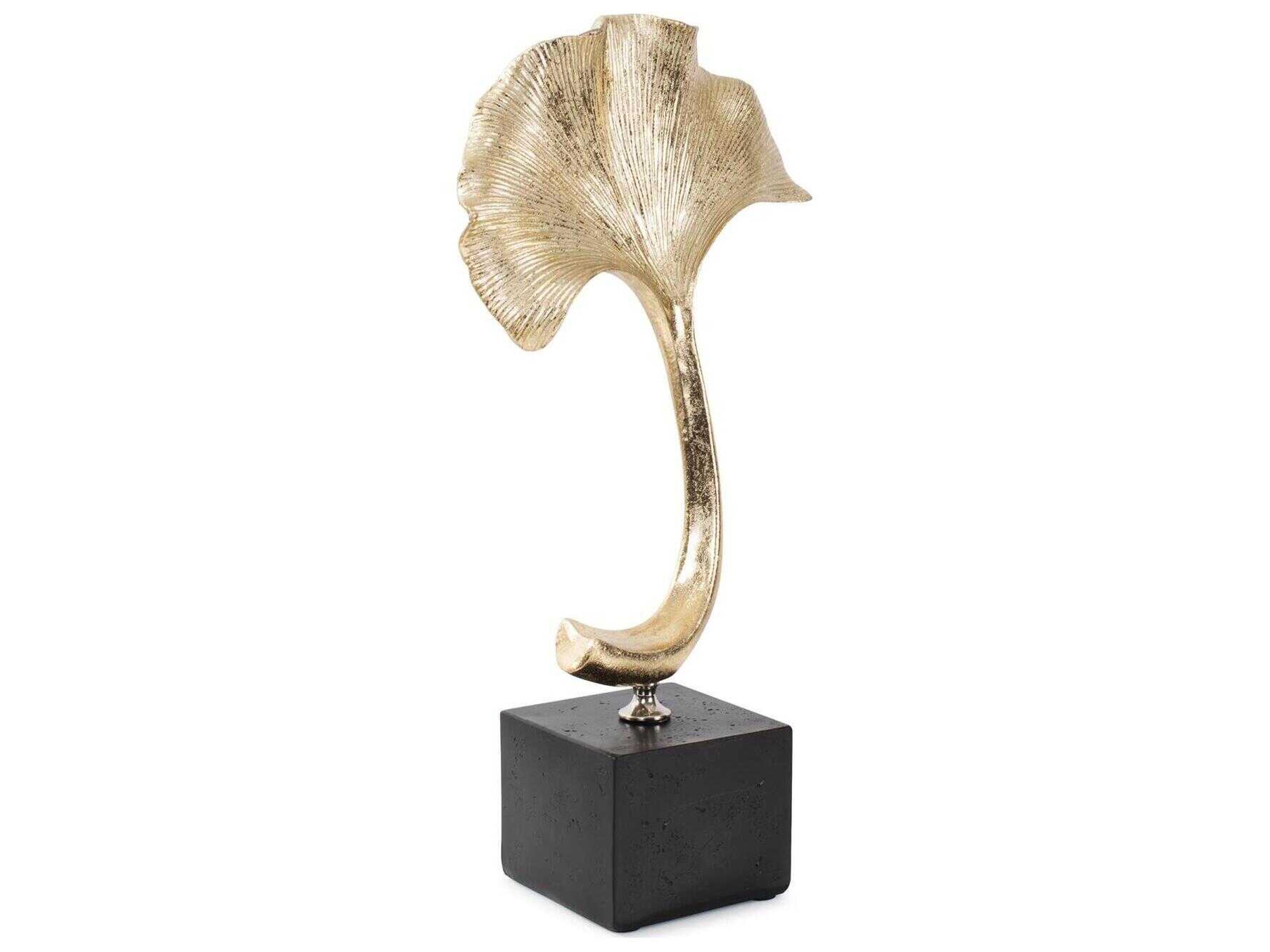 Howard Elliott Gifu Golden Ginkgo Leaf Sculpture