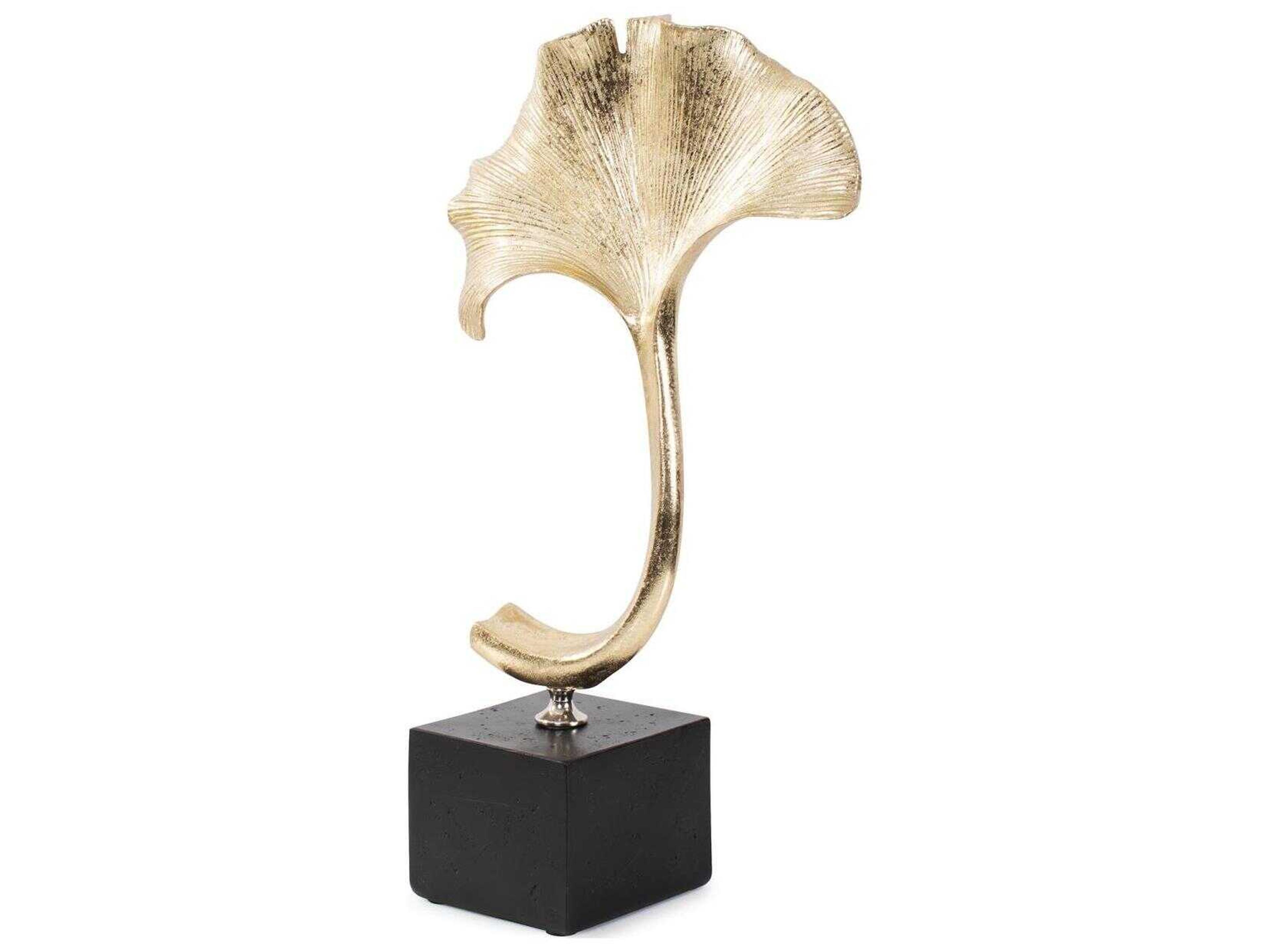 Howard Elliott Gifu Golden Ginkgo Leaf Sculpture