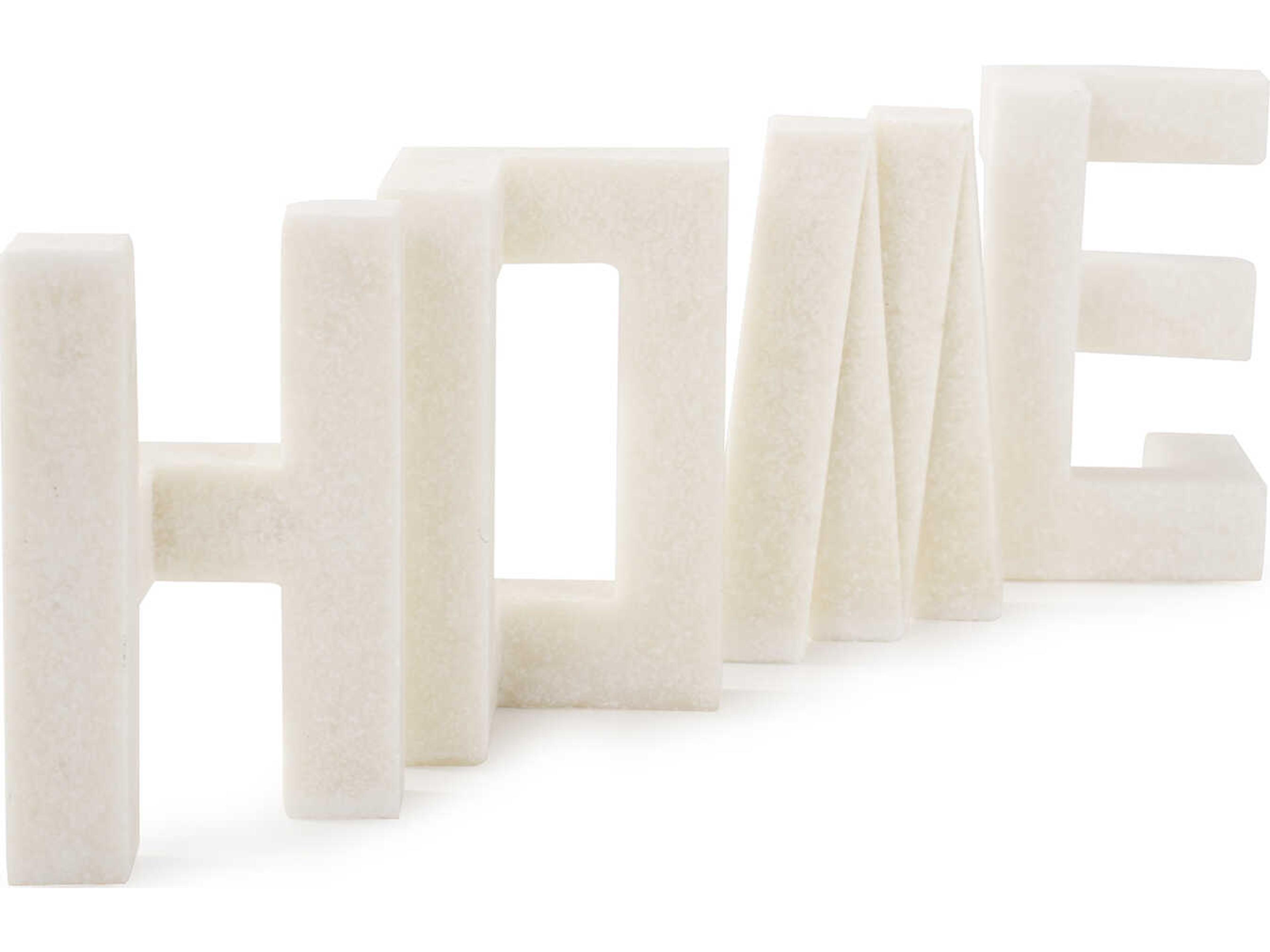 Howard Elliott White Home Is In Heart Sculpture