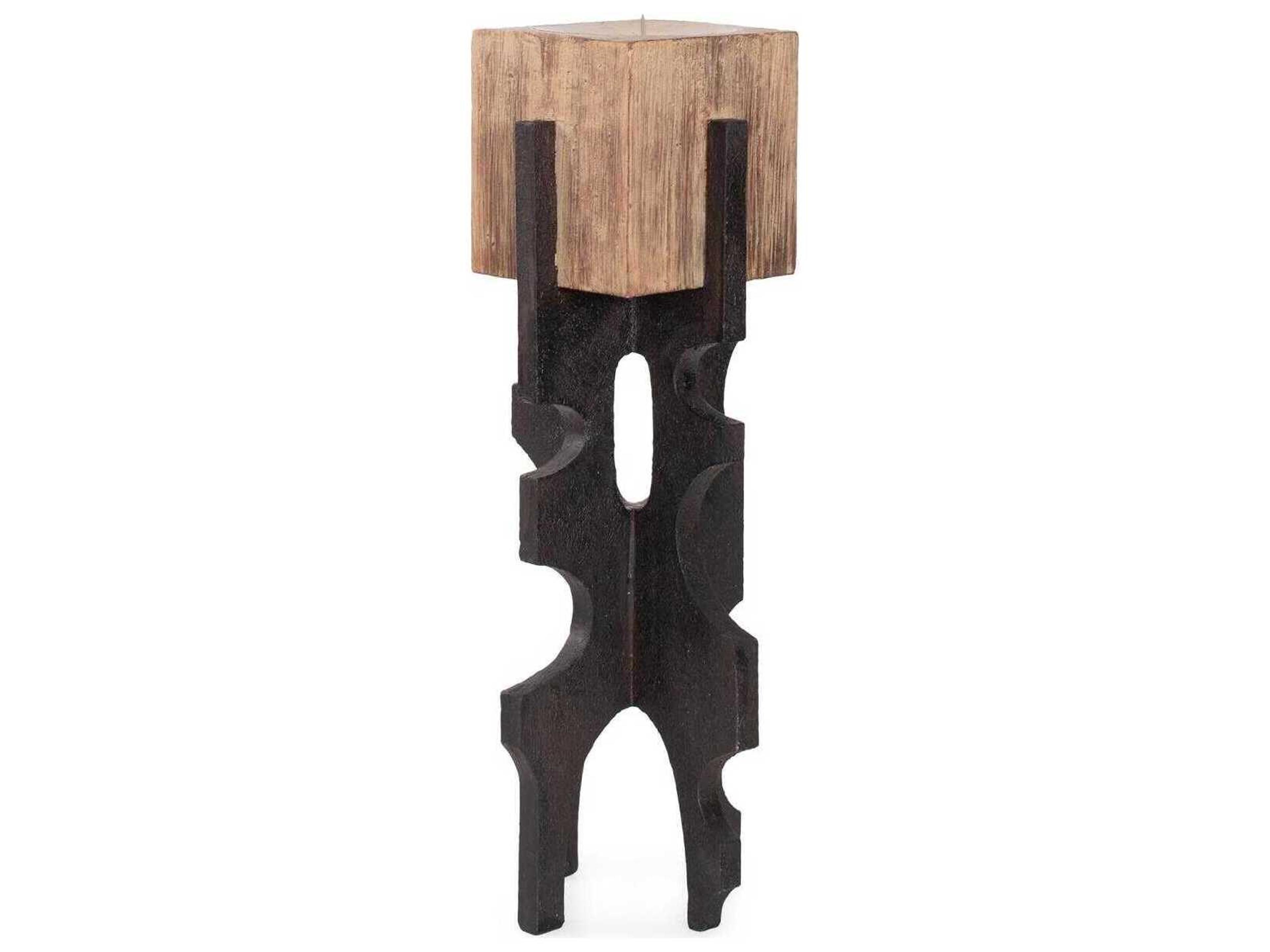 Howard Elliott Sand Cade Architectural Pillar Candle Holder