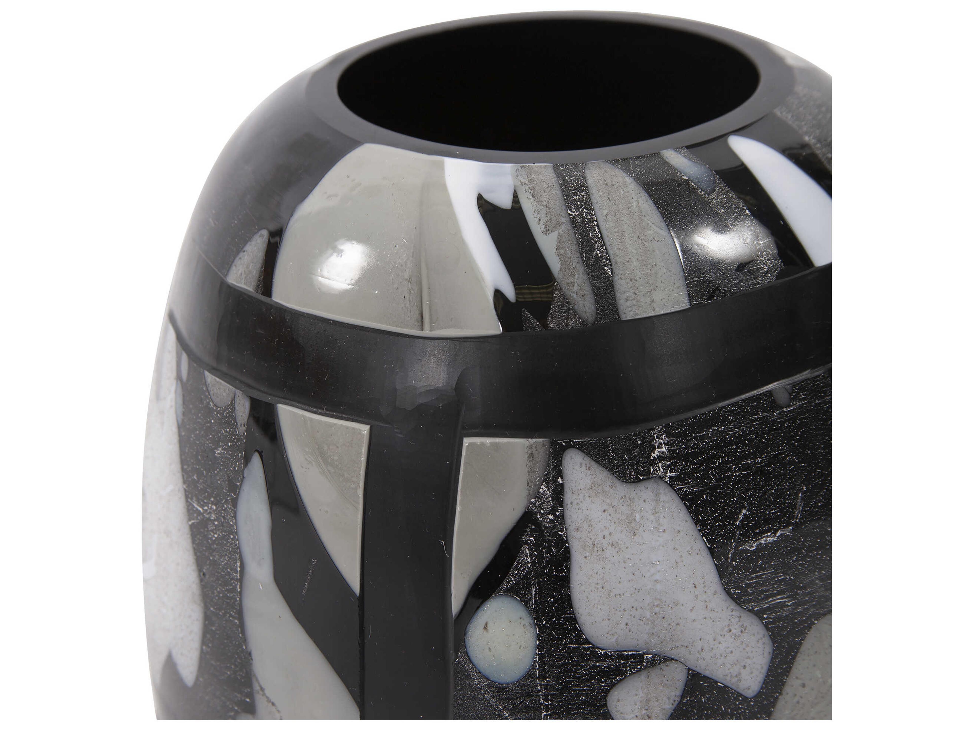 Howard Elliott Marden Black White Vase