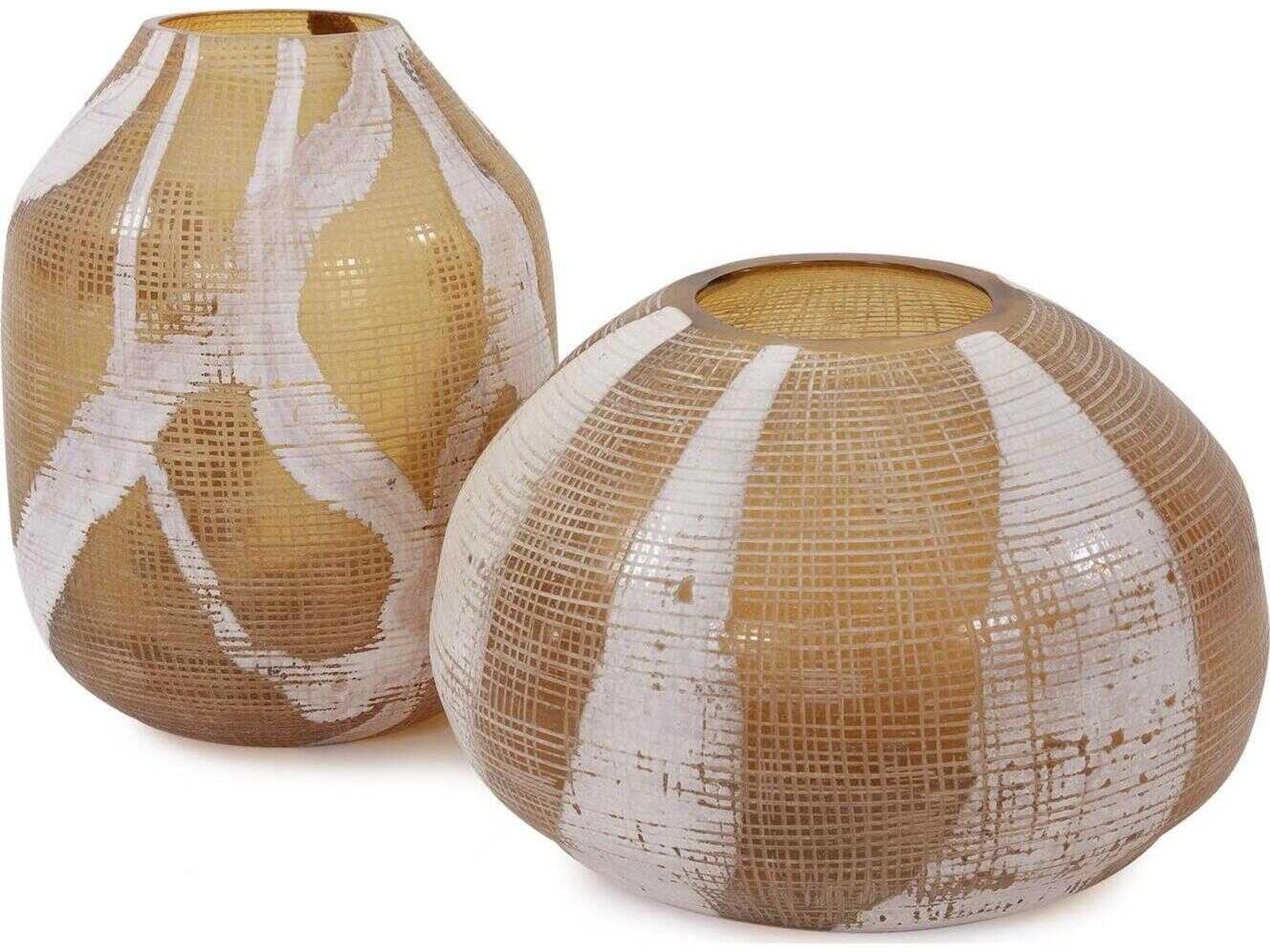 Howard Elliott Gustav Amber Vase