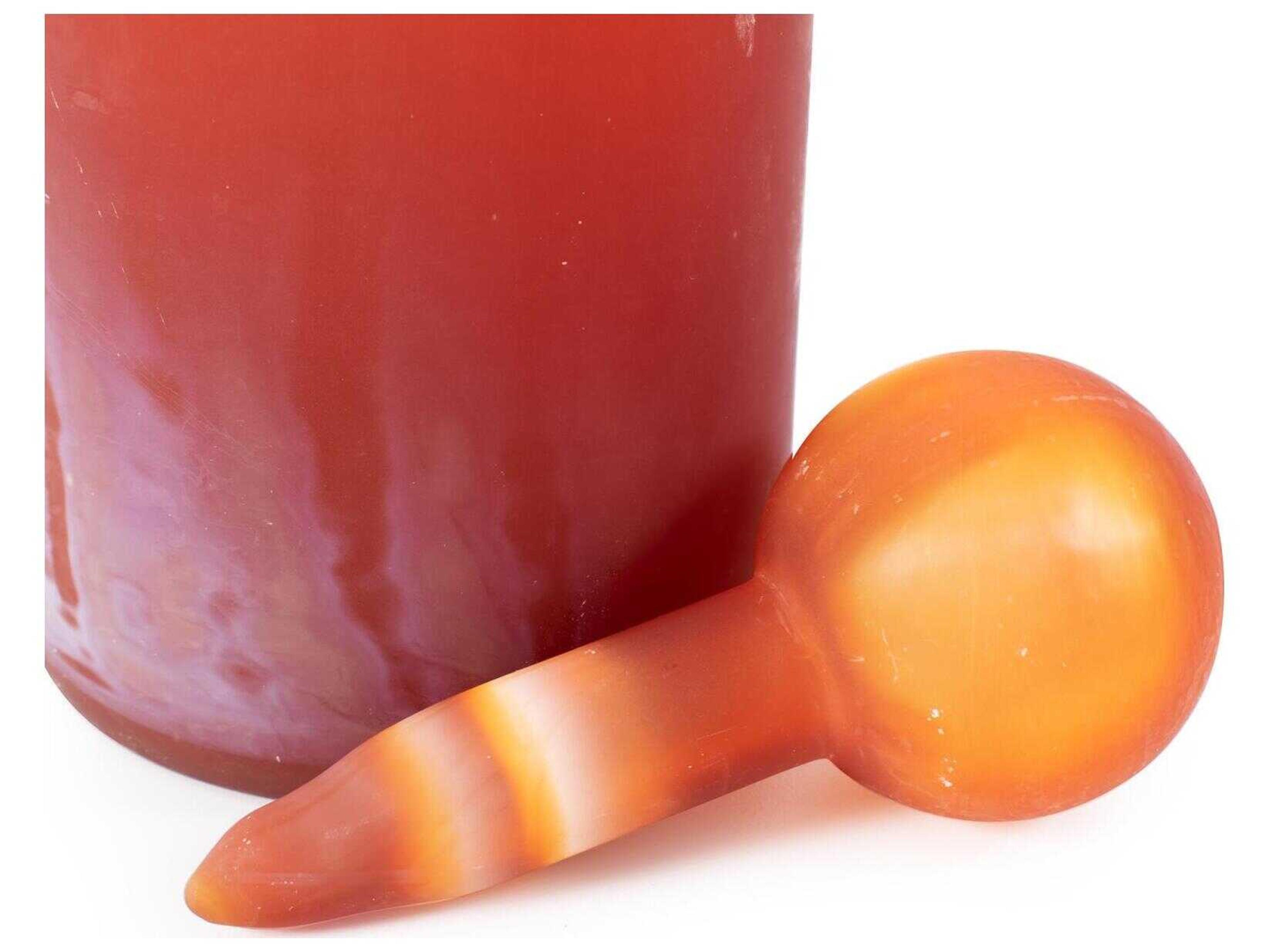 Howard Elliott Mercer Tangerine Vase