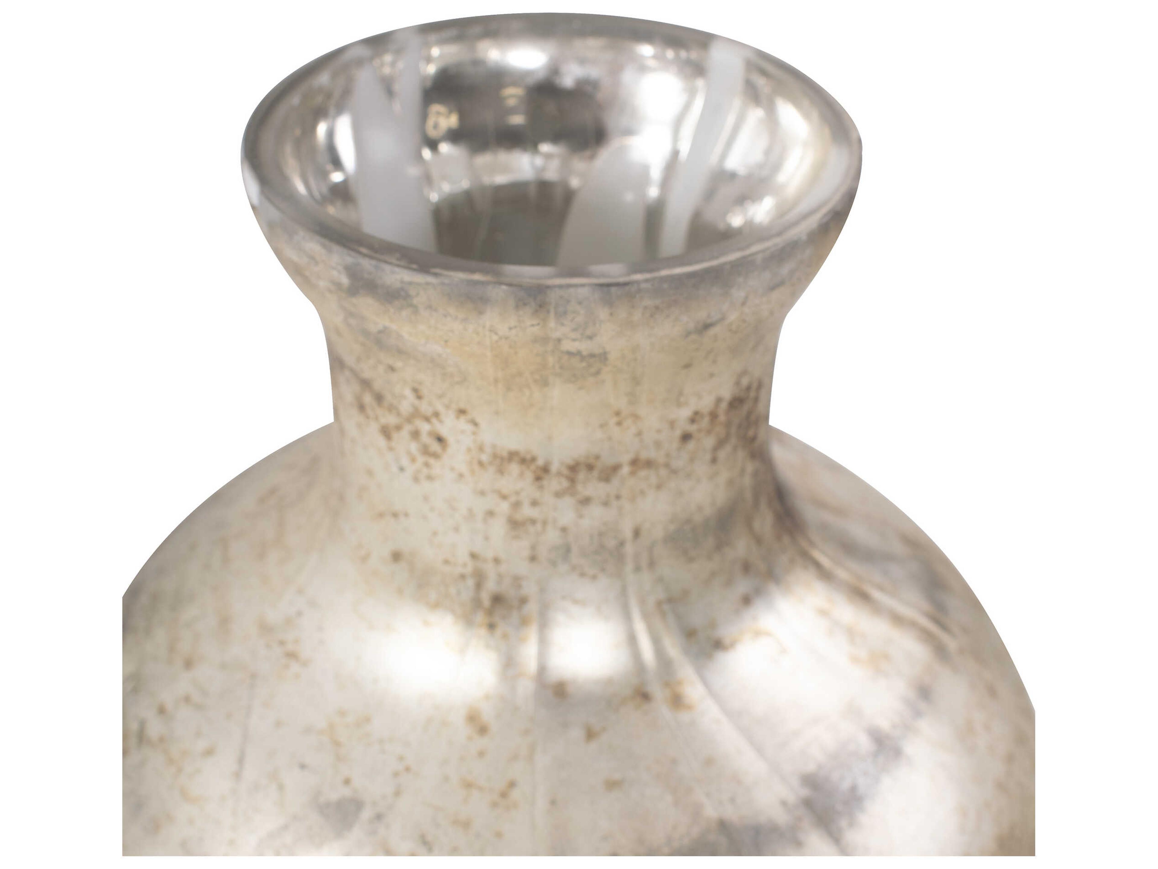 Howard Elliott Beatrice Textured Silver Vase