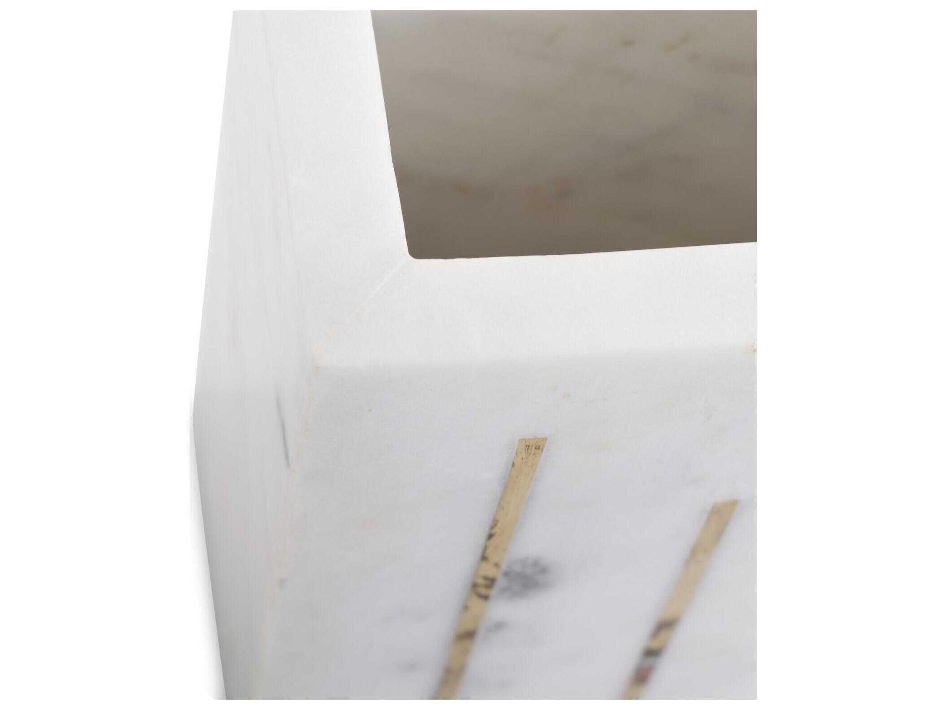 Howard Elliott Brunner White Brass Vase