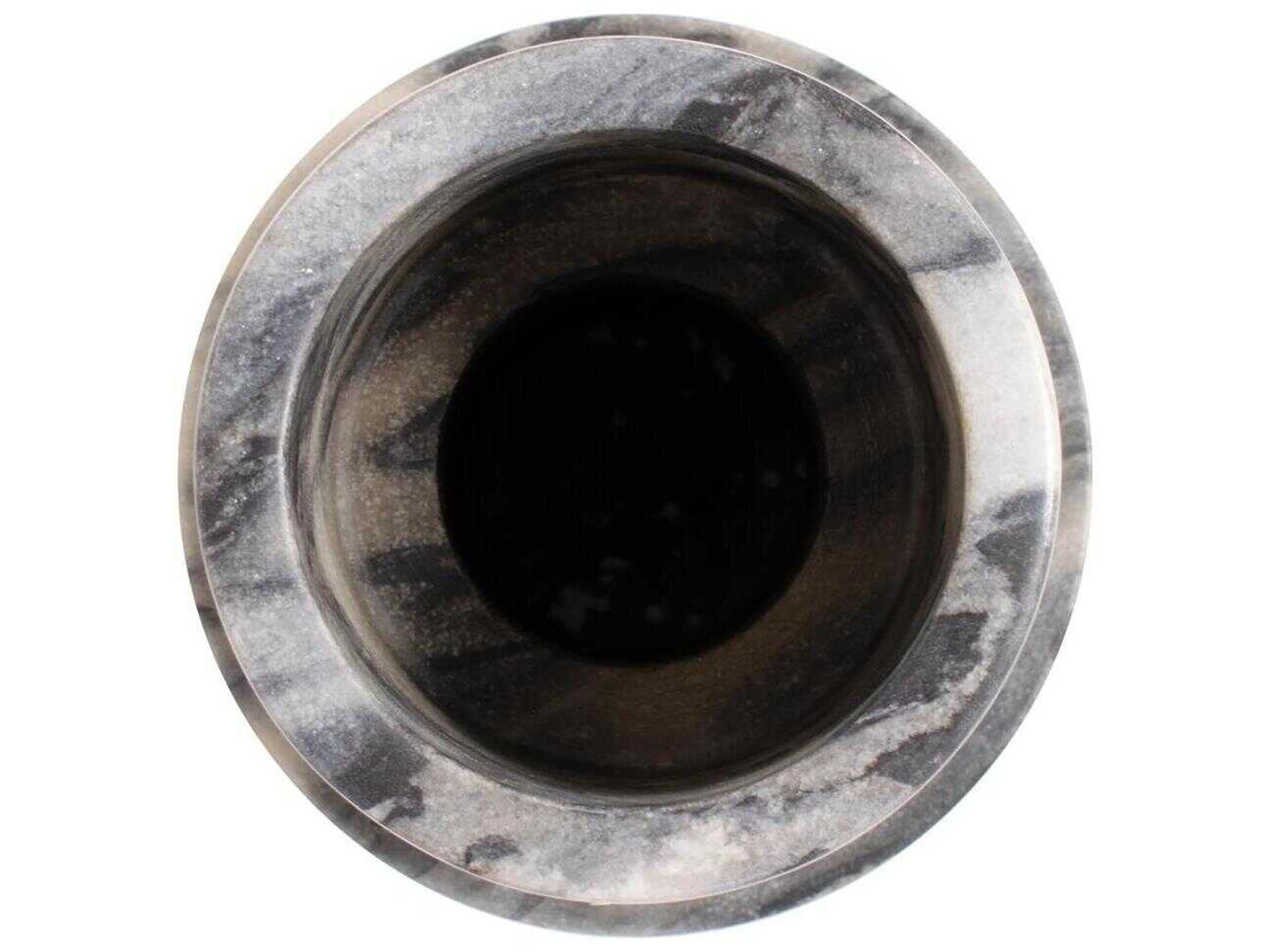 Howard Elliott Gray Black Modern Clarinda Candle Holder