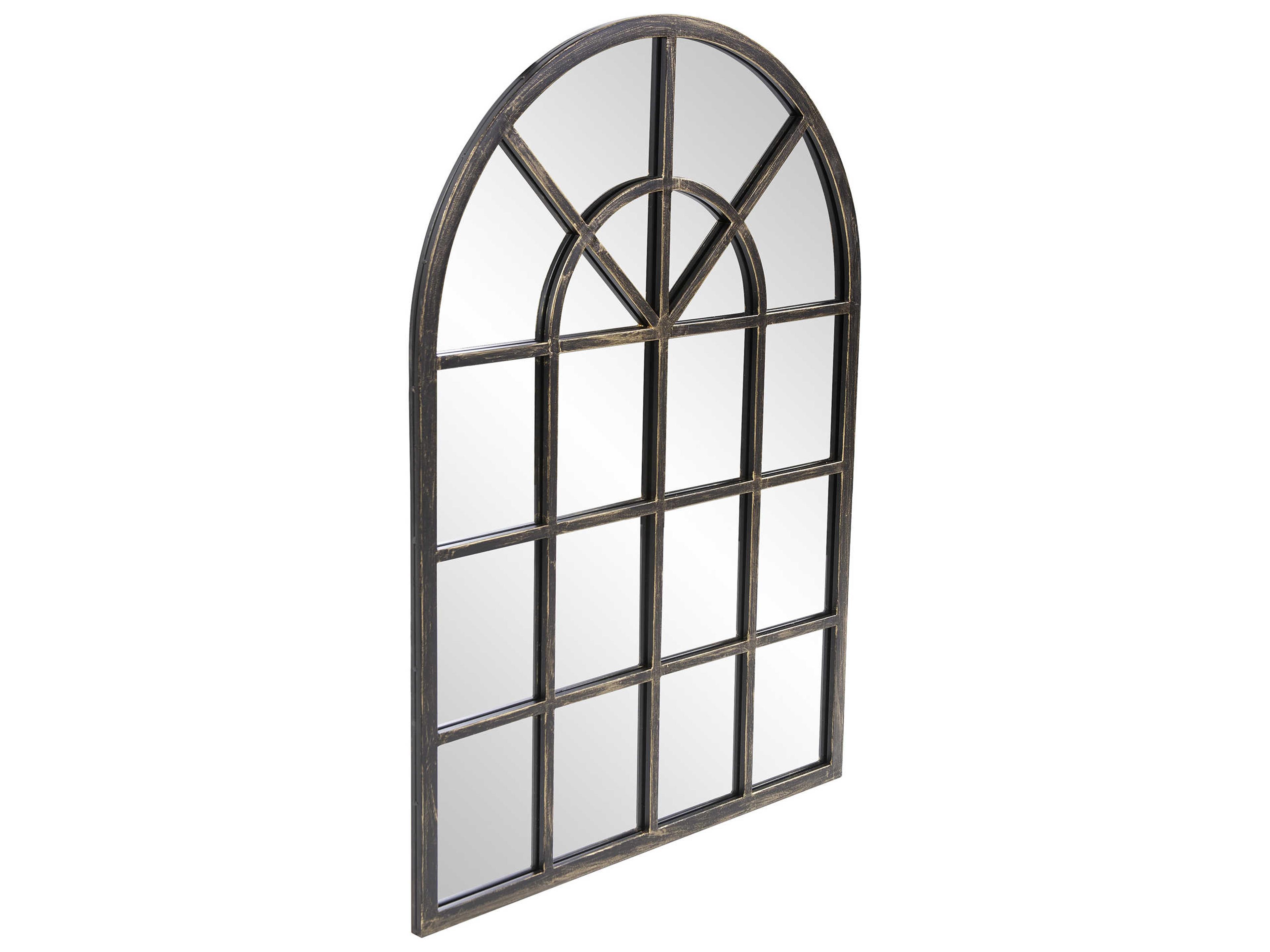 Howard Elliott Fenetre Oil Rubbed Bronze Arched Wall Mirror