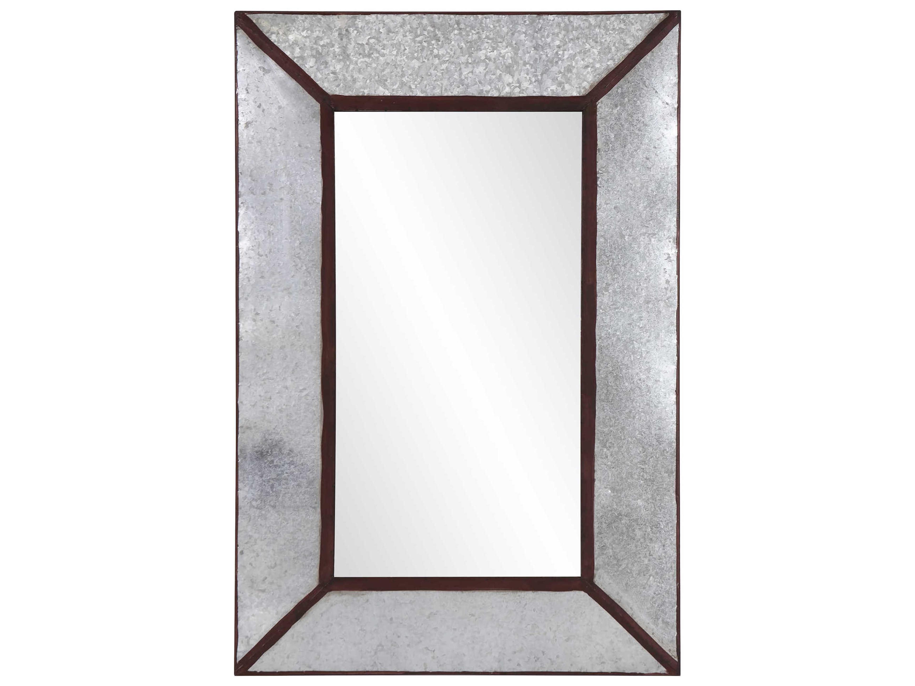 Durrango Silver Rectangular Wall Mirror