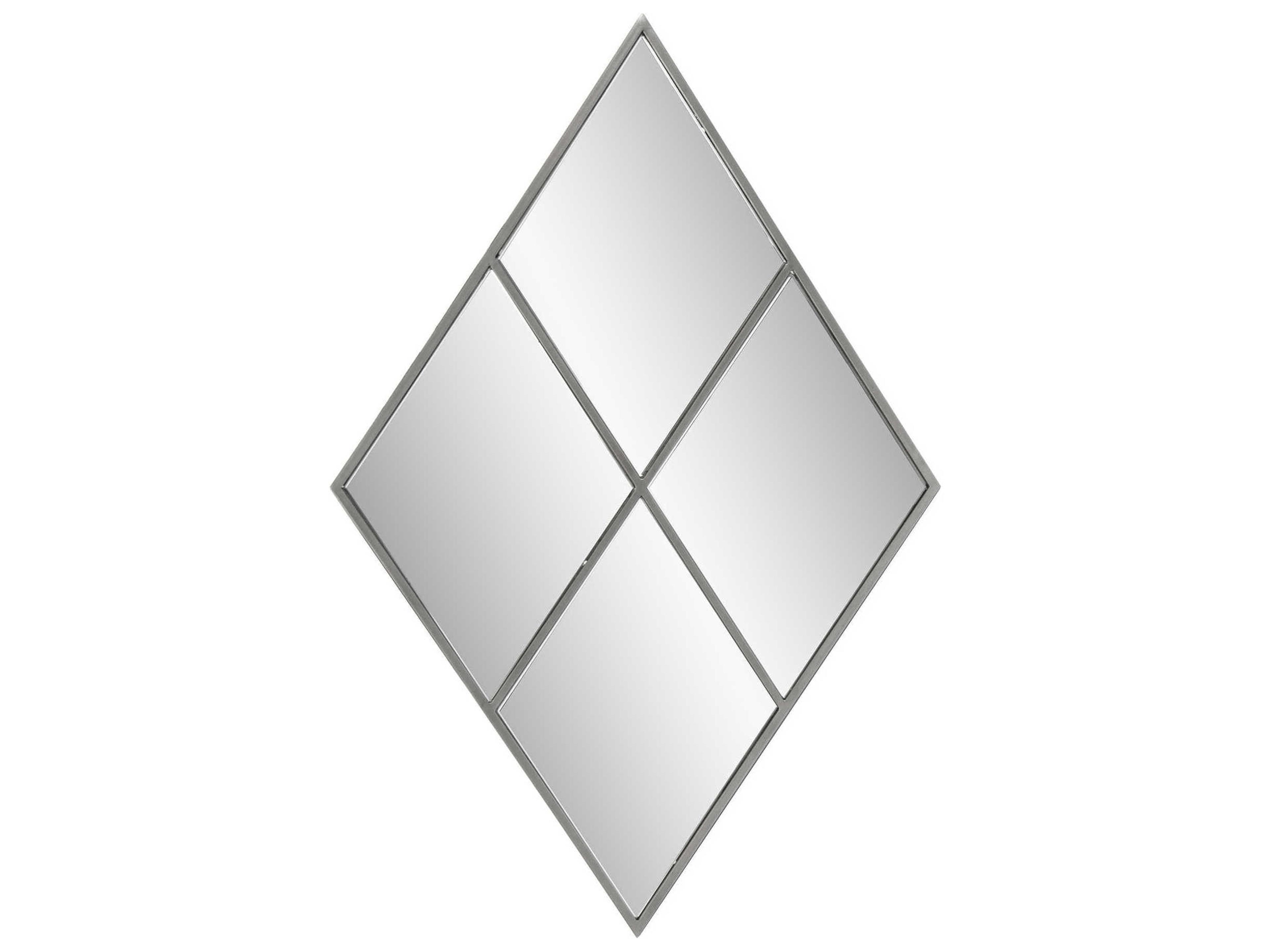 Howard Elliott Windowpane Silver Wall Mirror