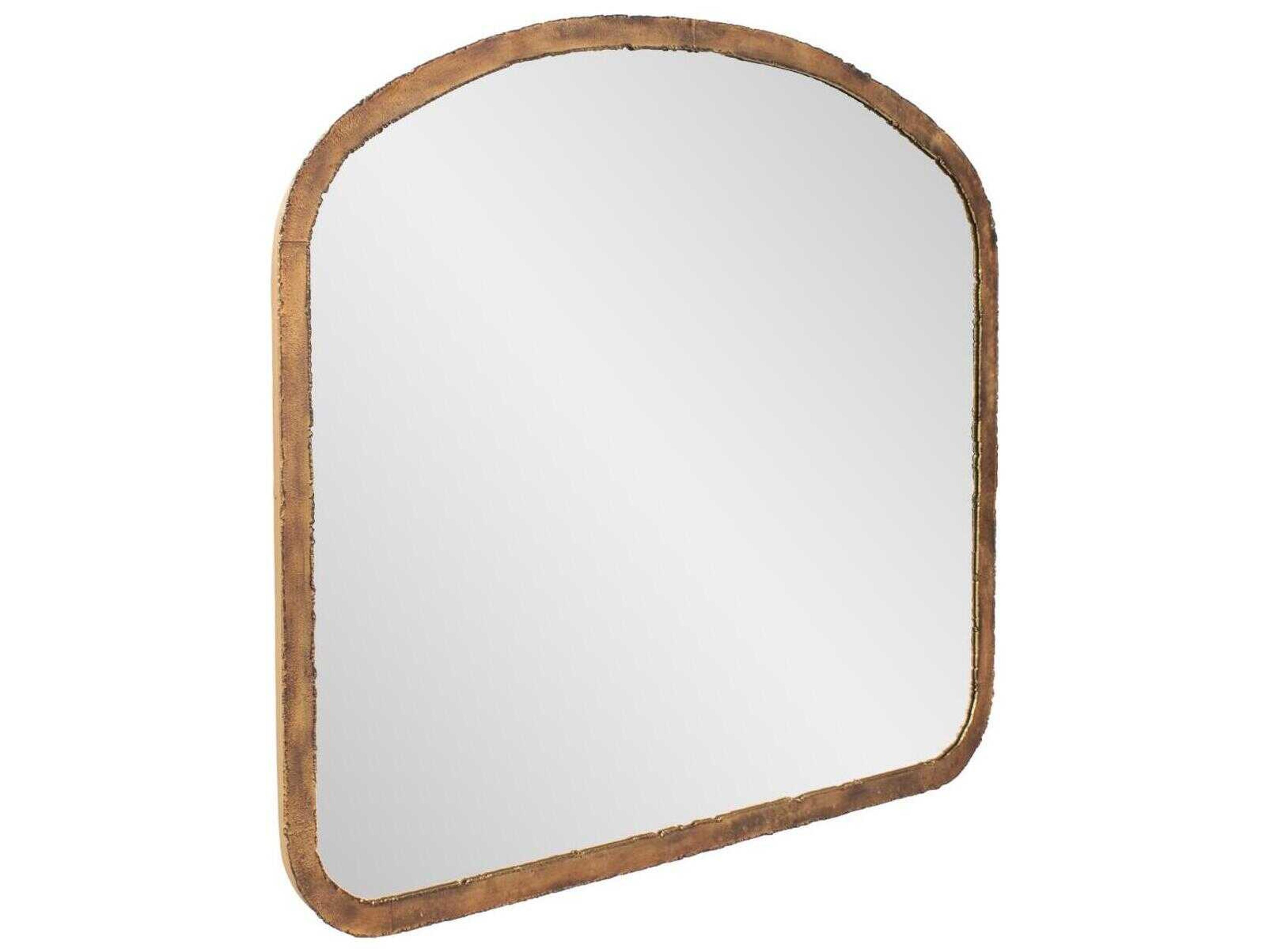 Howard Elliott Marius Arched Antique Gold Wall Mirror