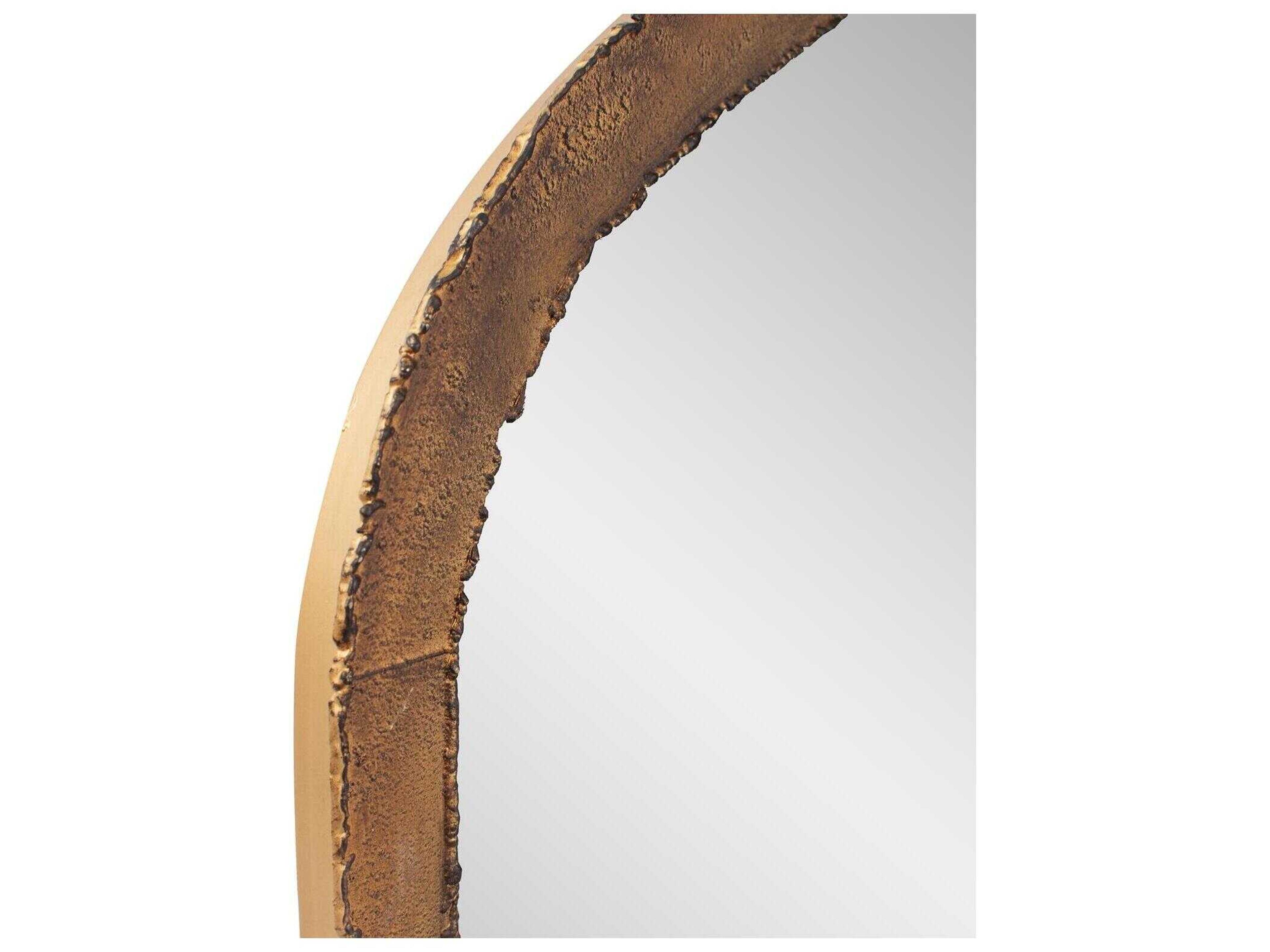 Howard Elliott Marius Arched Antique Gold Wall Mirror