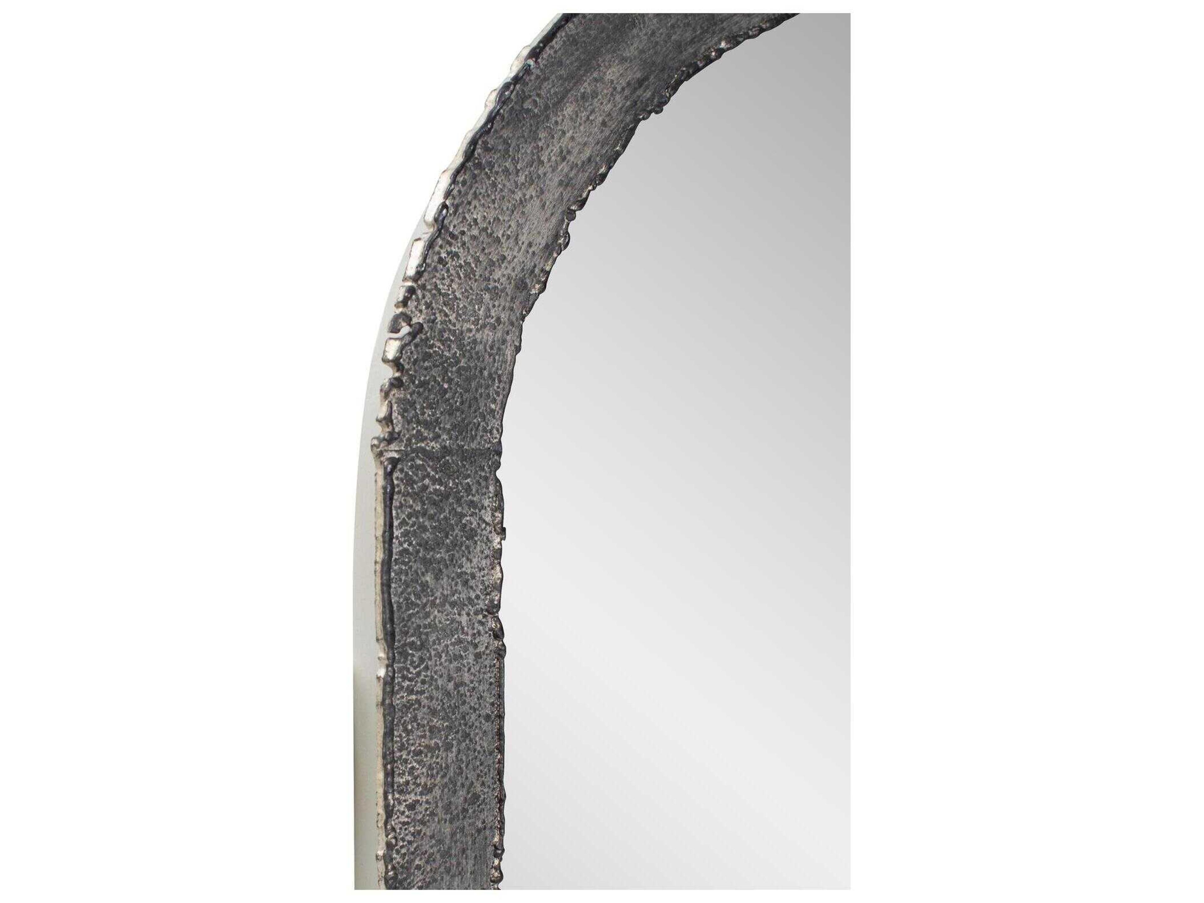 Howard Elliott Marius Arched Antique Silver Wall Mirror