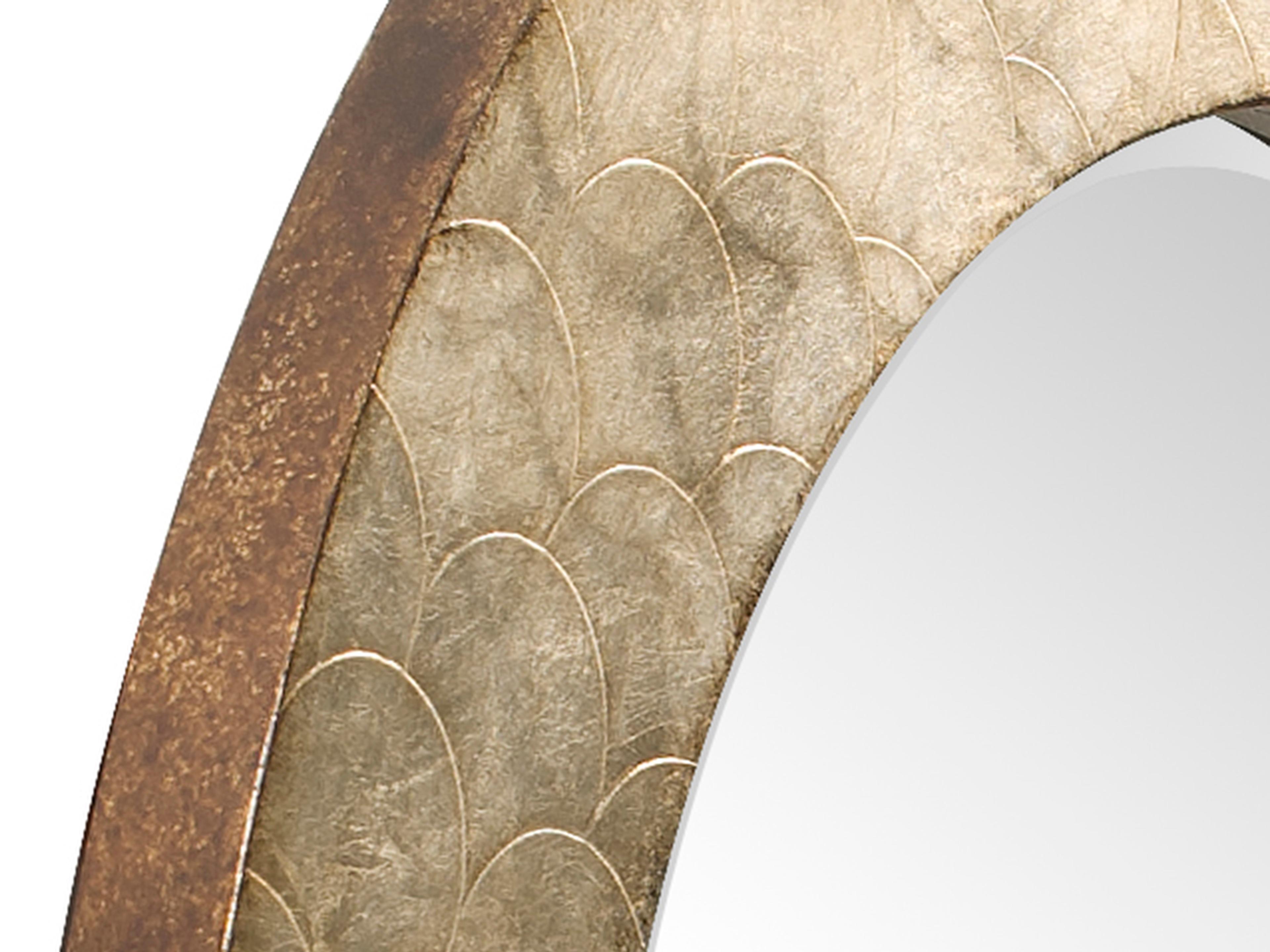 Howard Elliott Camelot Champagne Silver / Bronze Wall Mirror