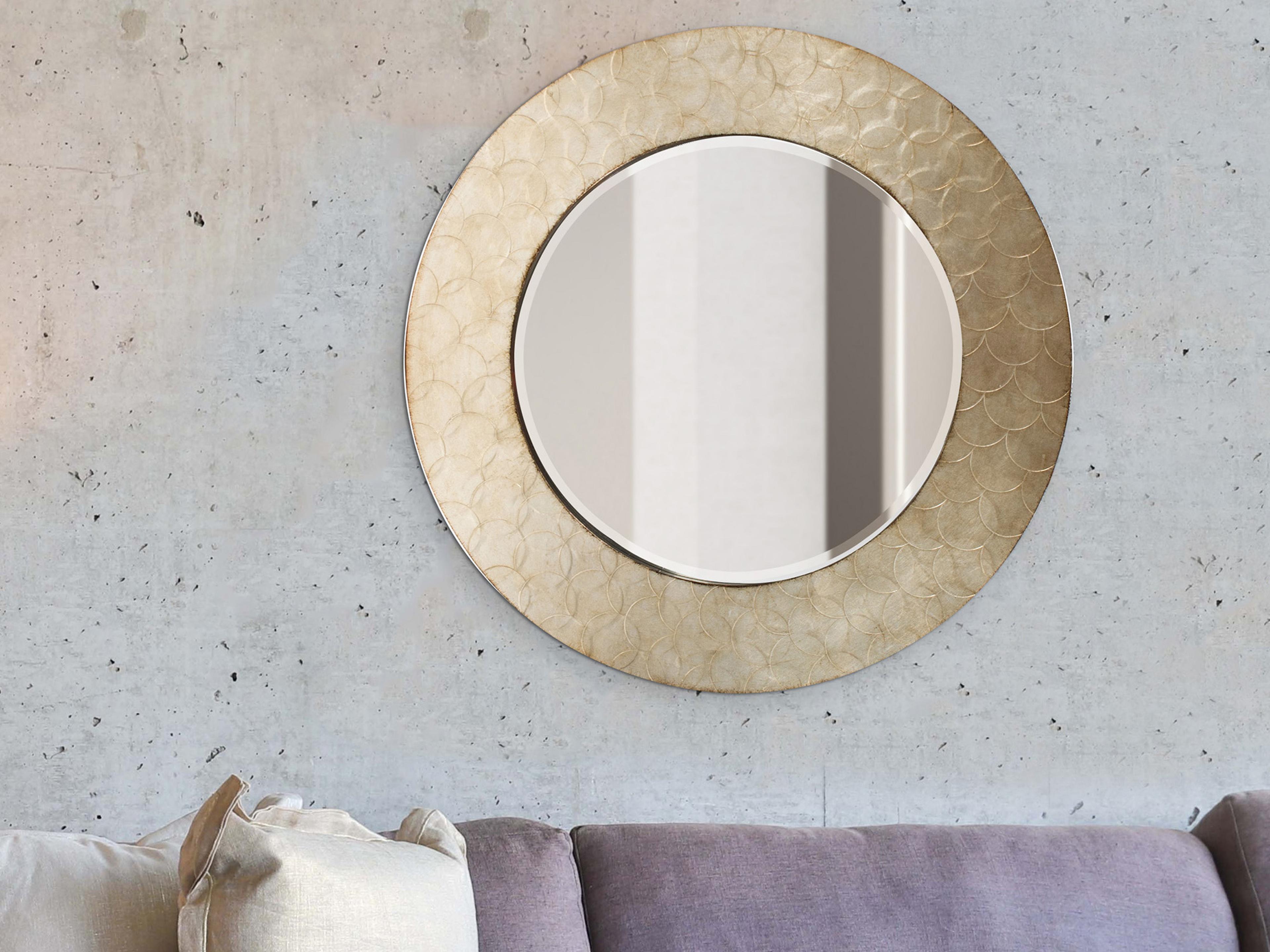 Howard Elliott Camelot Champagne Silver / Bronze Wall Mirror