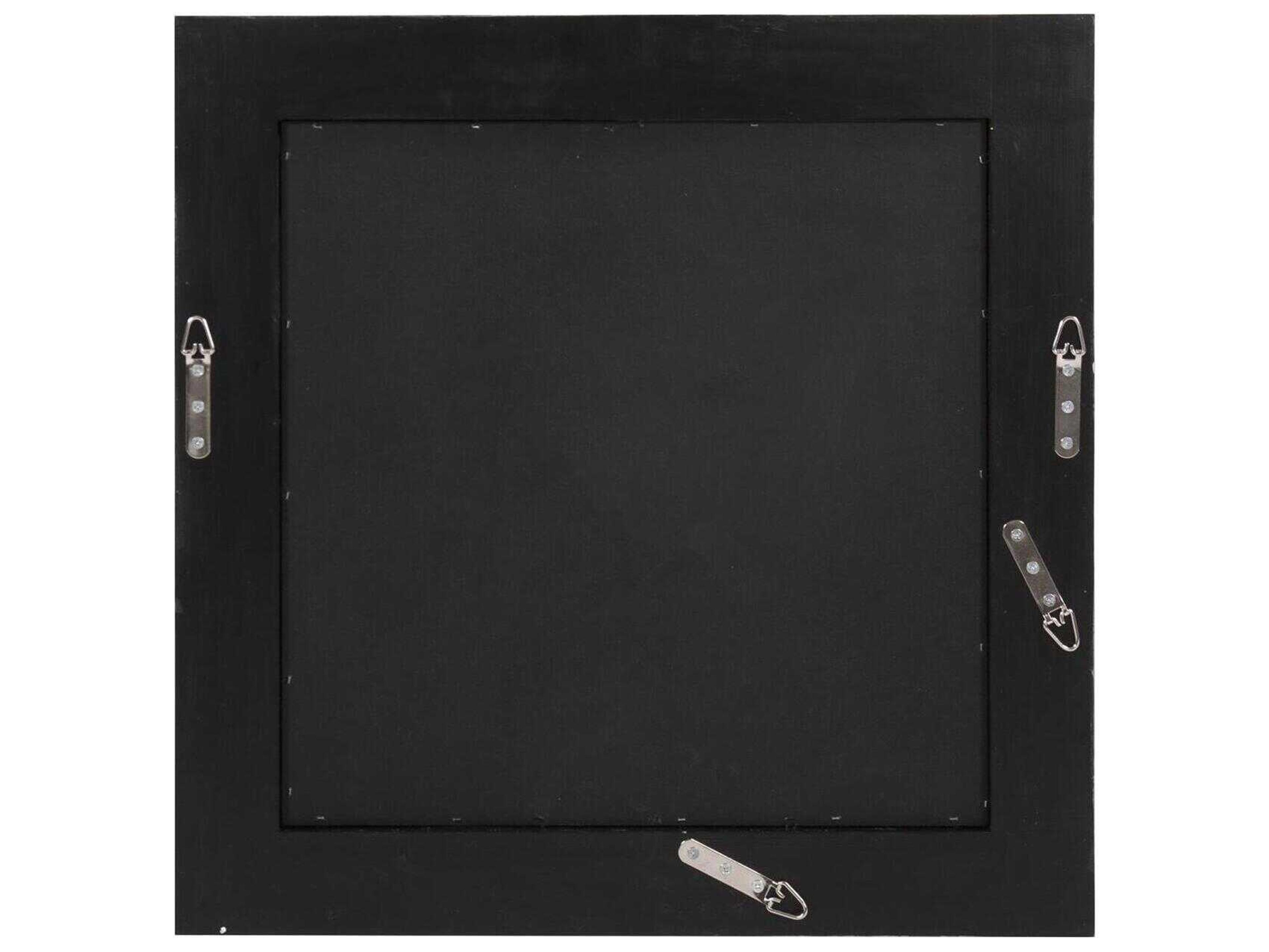 Howard Elliott Palmer Silver Square Wall Mirror