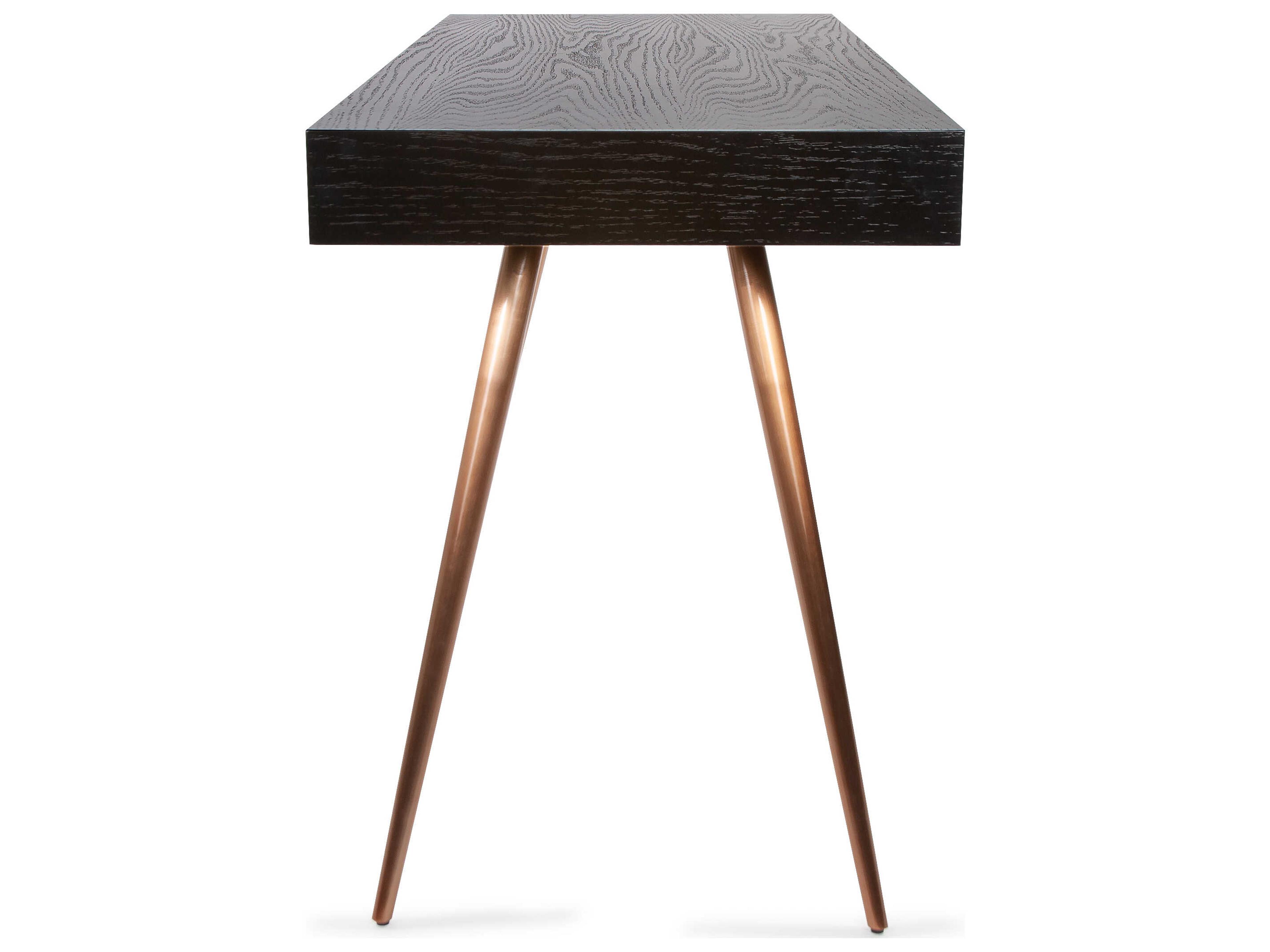 Howard Elliott Millard Black Antique Brass Writing Desk