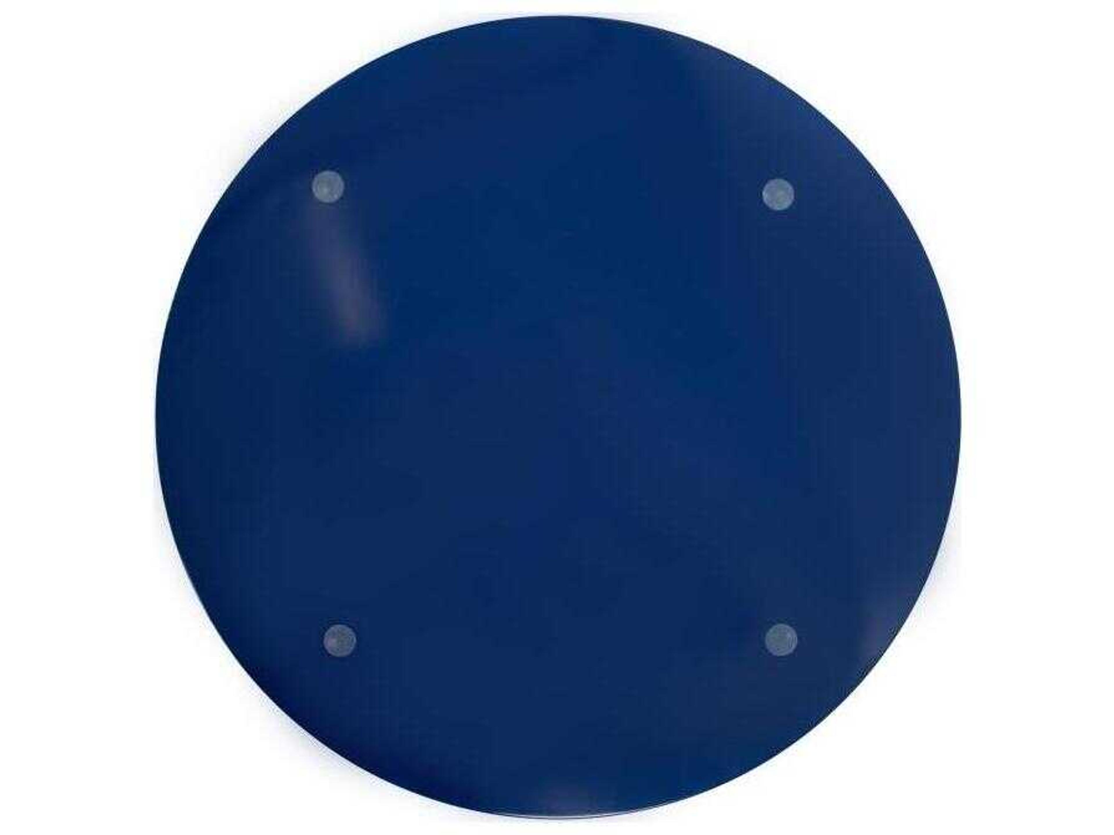 Howard Elliott Scalloped Riviera Glossy Blue Serving Tray