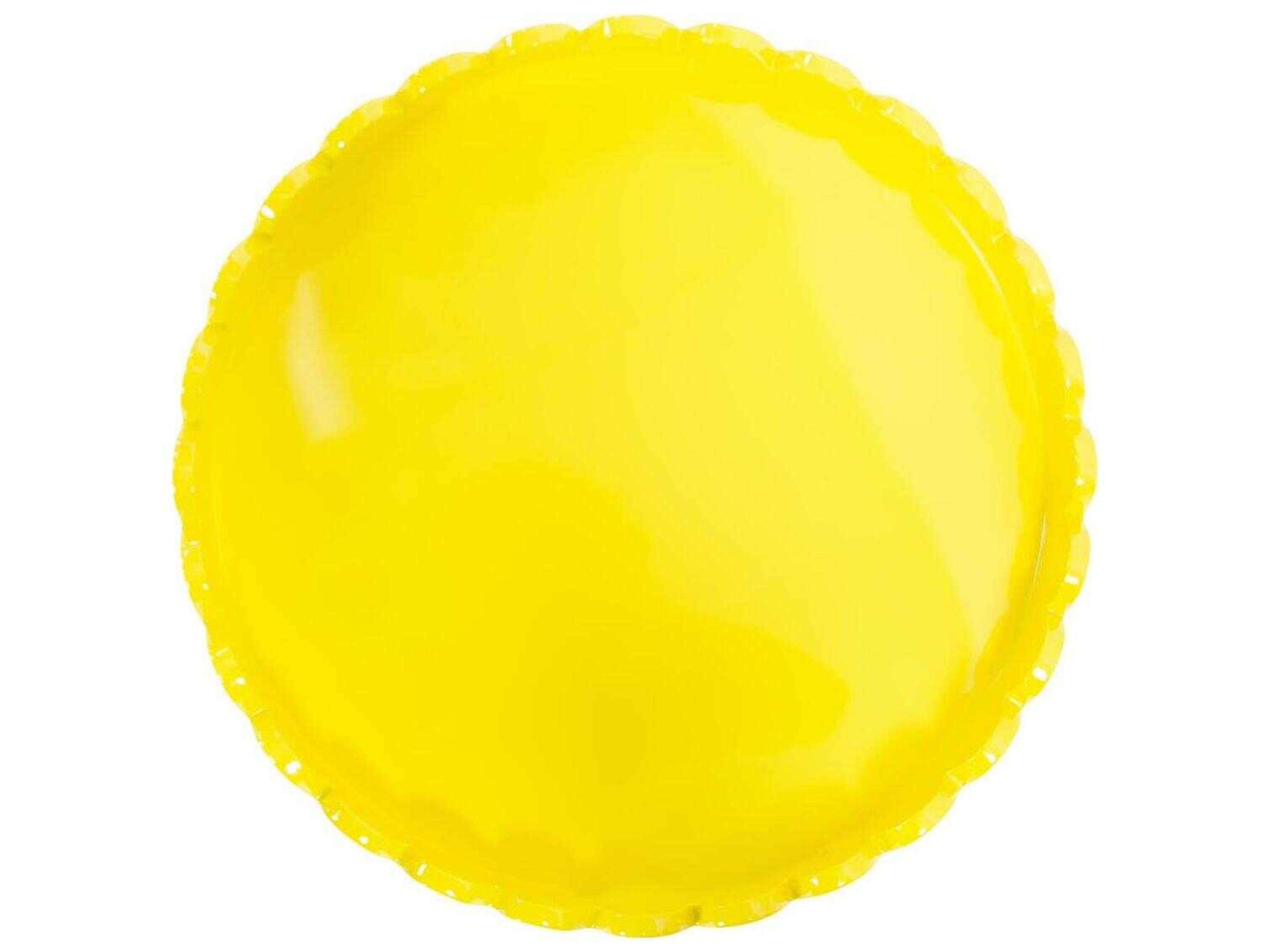 Howard Elliott Scalloped Riviera Glossy Yellow Serving Tray