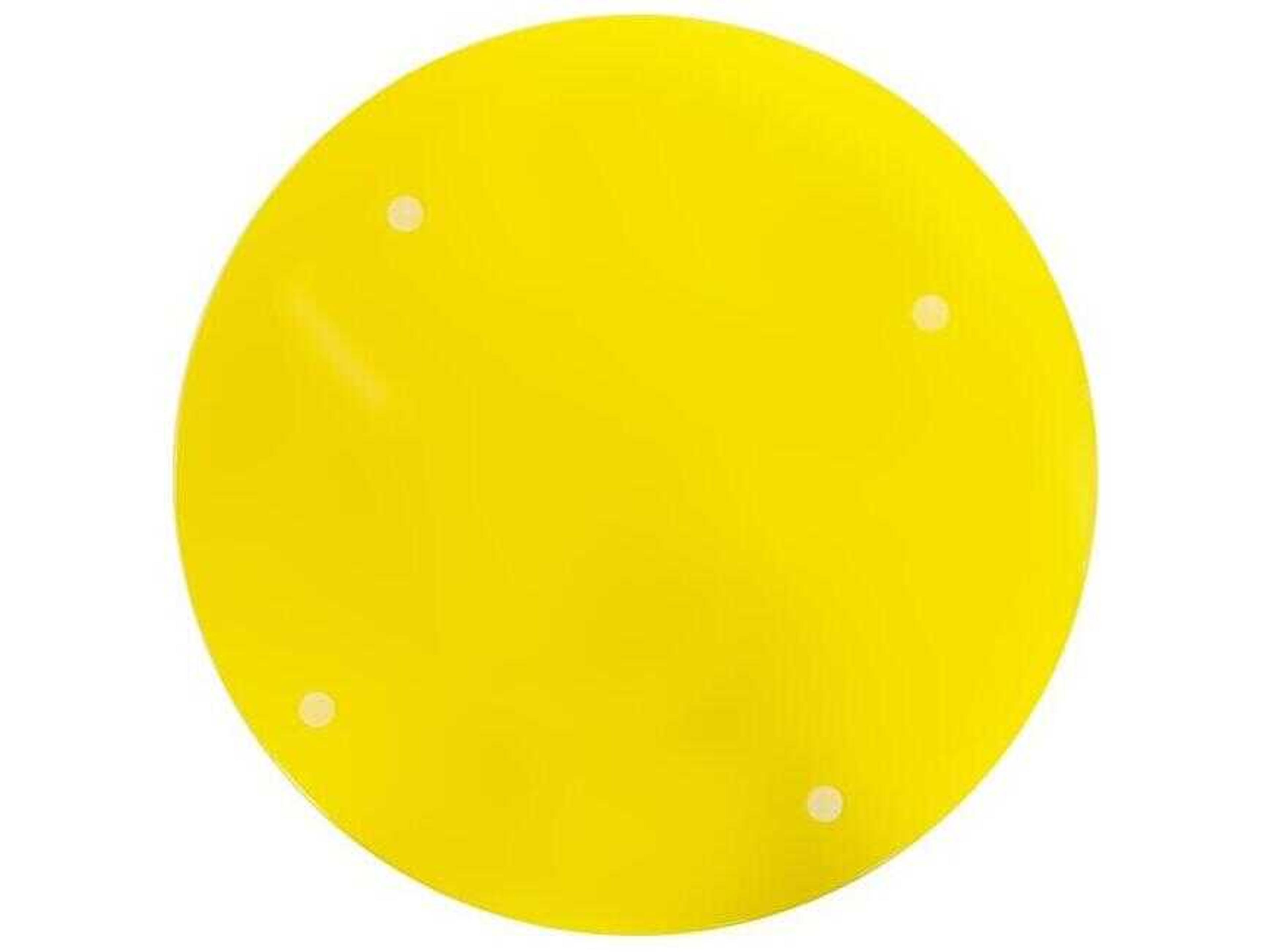 Howard Elliott Scalloped Riviera Glossy Yellow Serving Tray