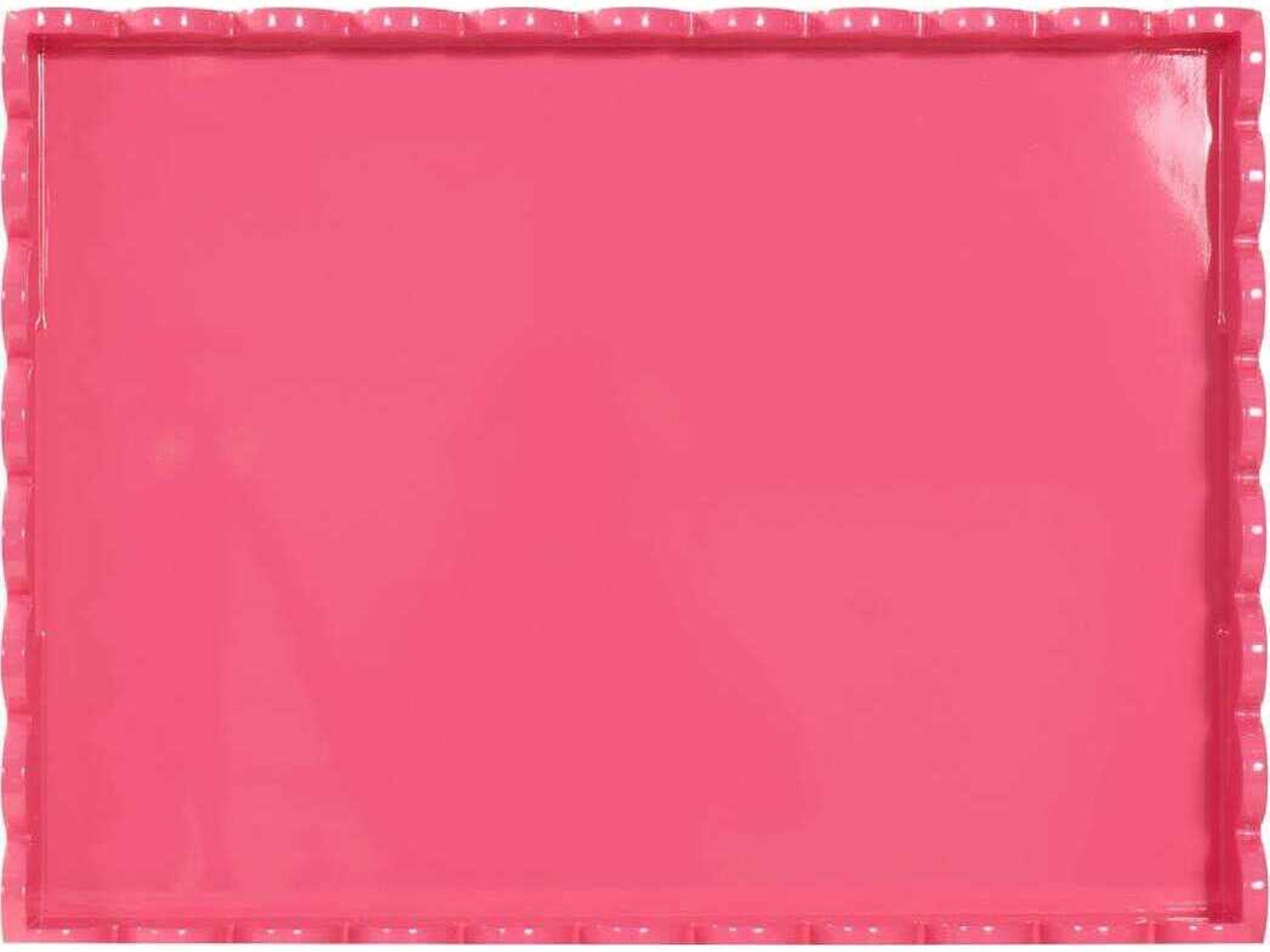 Howard Elliott Scalloped Riviera Blush Serving Tray