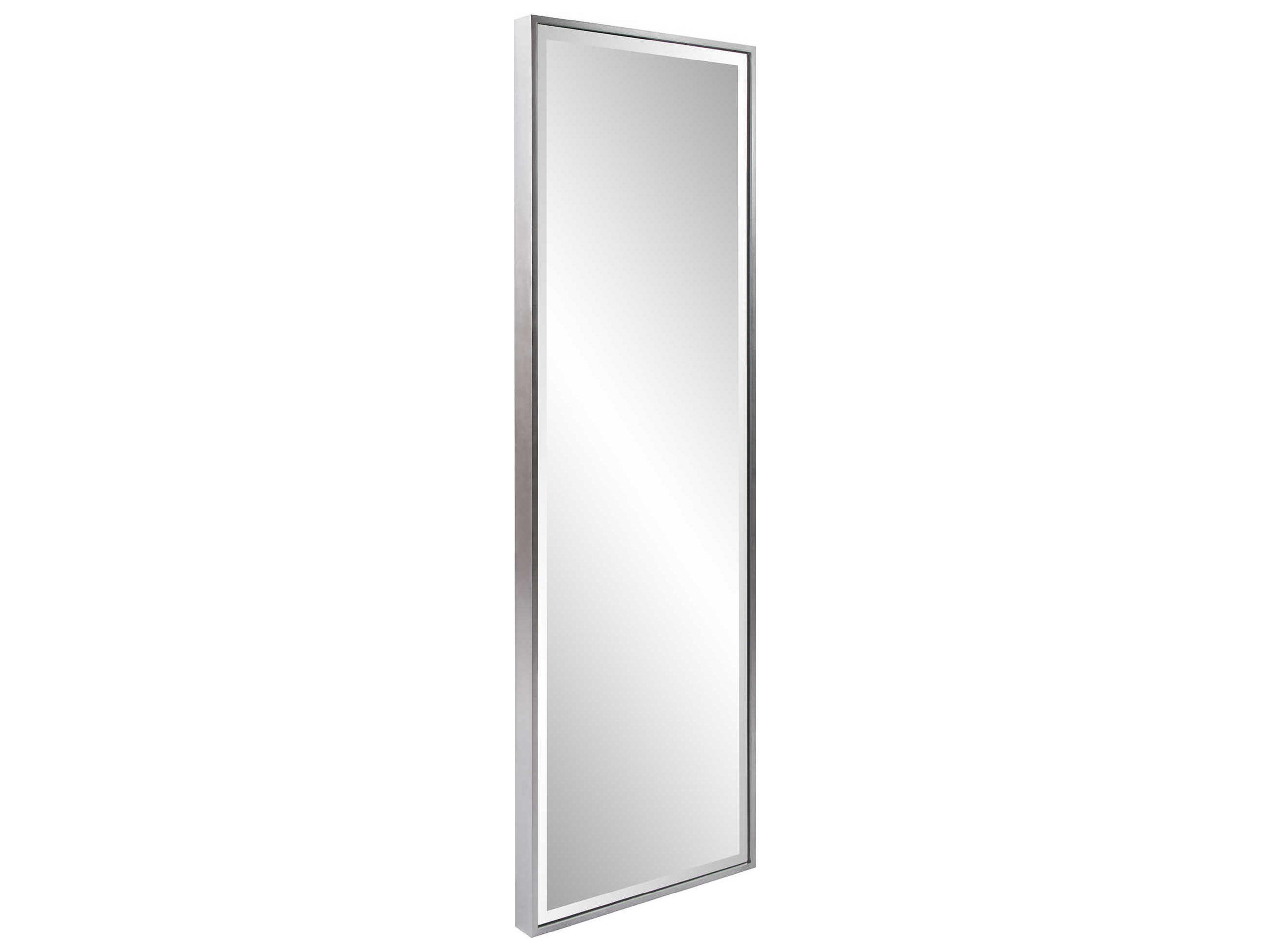 Howard Elliott Apollo Bright Silver Rectangular Wall Mirror