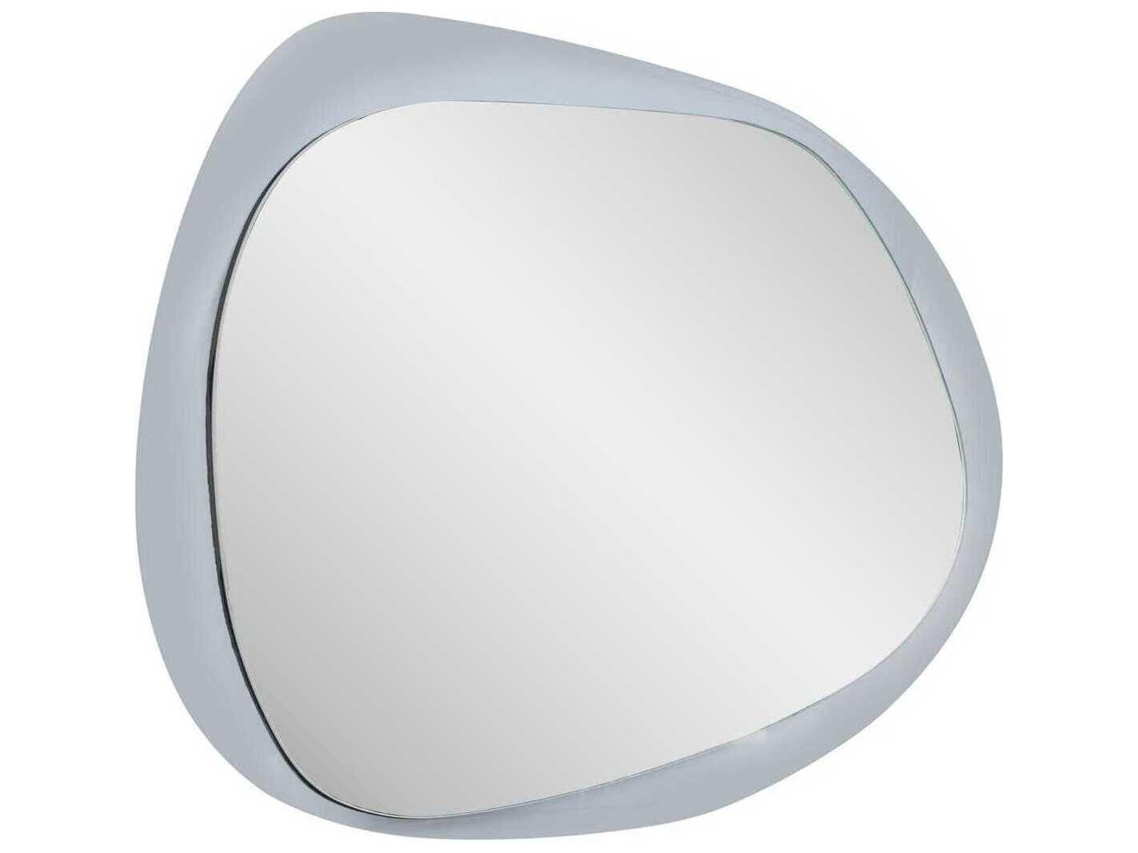 Howard Elliott Ahrends Asymmetrical Smokey Gray Wall Mirror