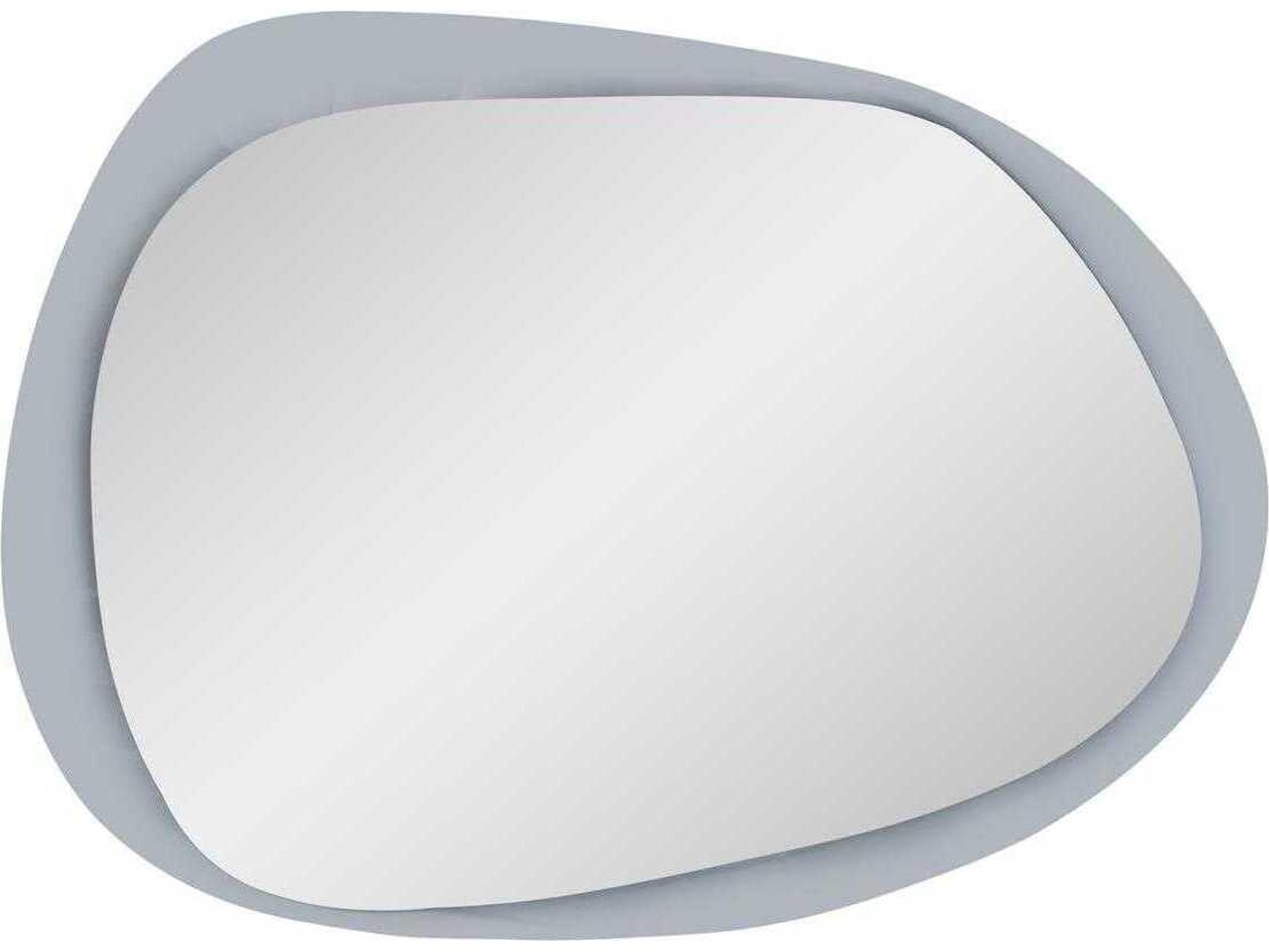 Howard Elliott Ahrends Asymmetrical Smokey Gray Wall Mirror