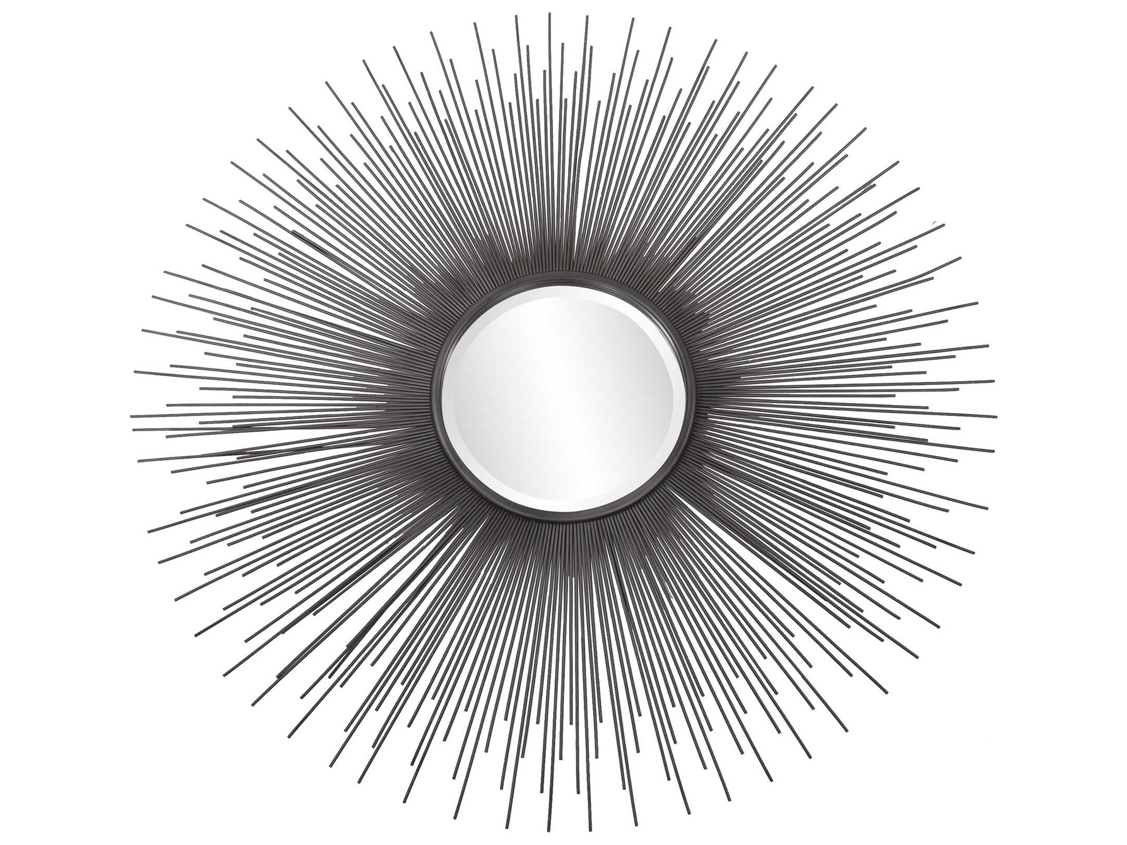 Howard Elliott Helios Graphite Sunburst Wall Mirror