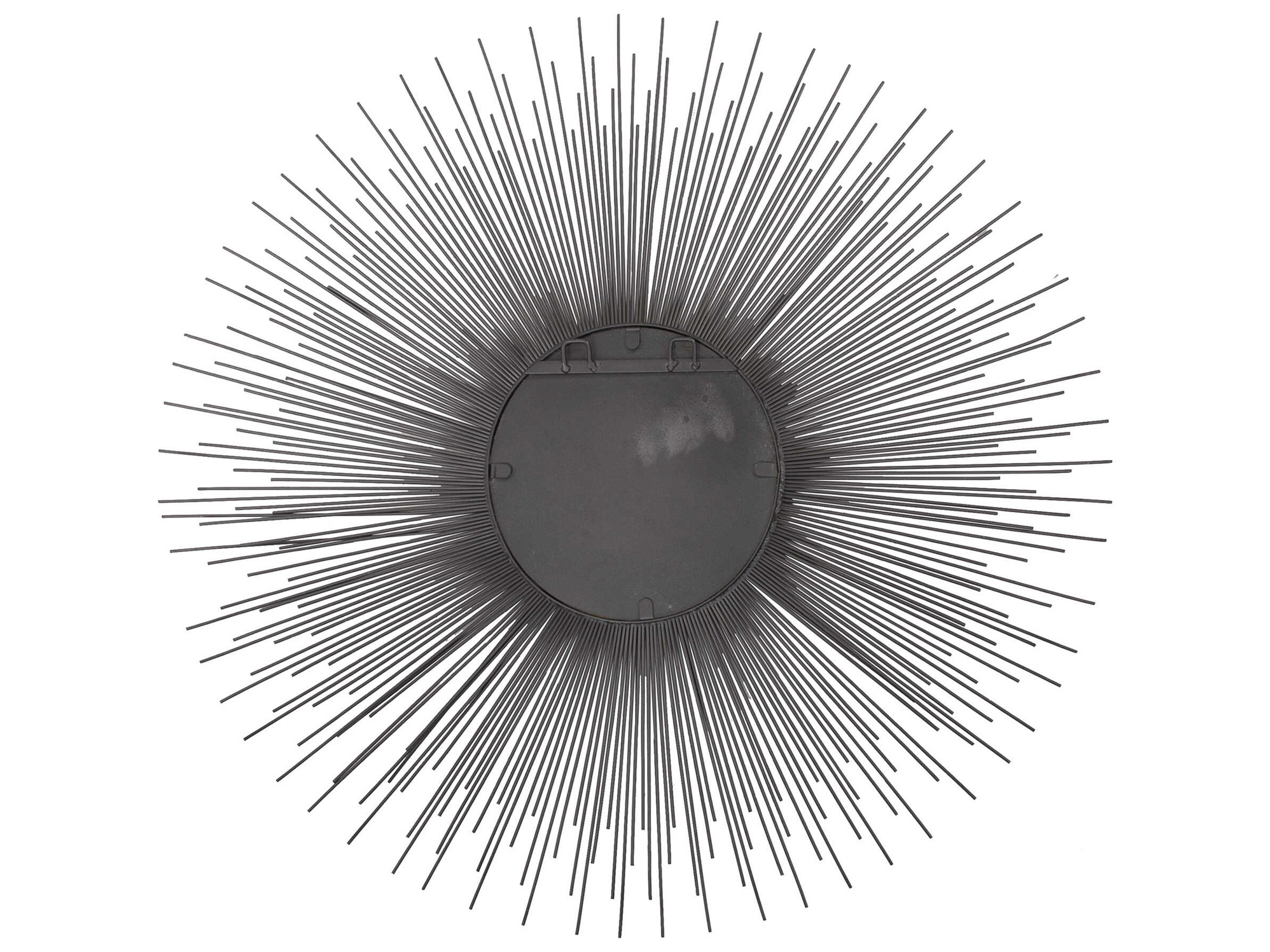 Howard Elliott Helios Graphite Sunburst Wall Mirror