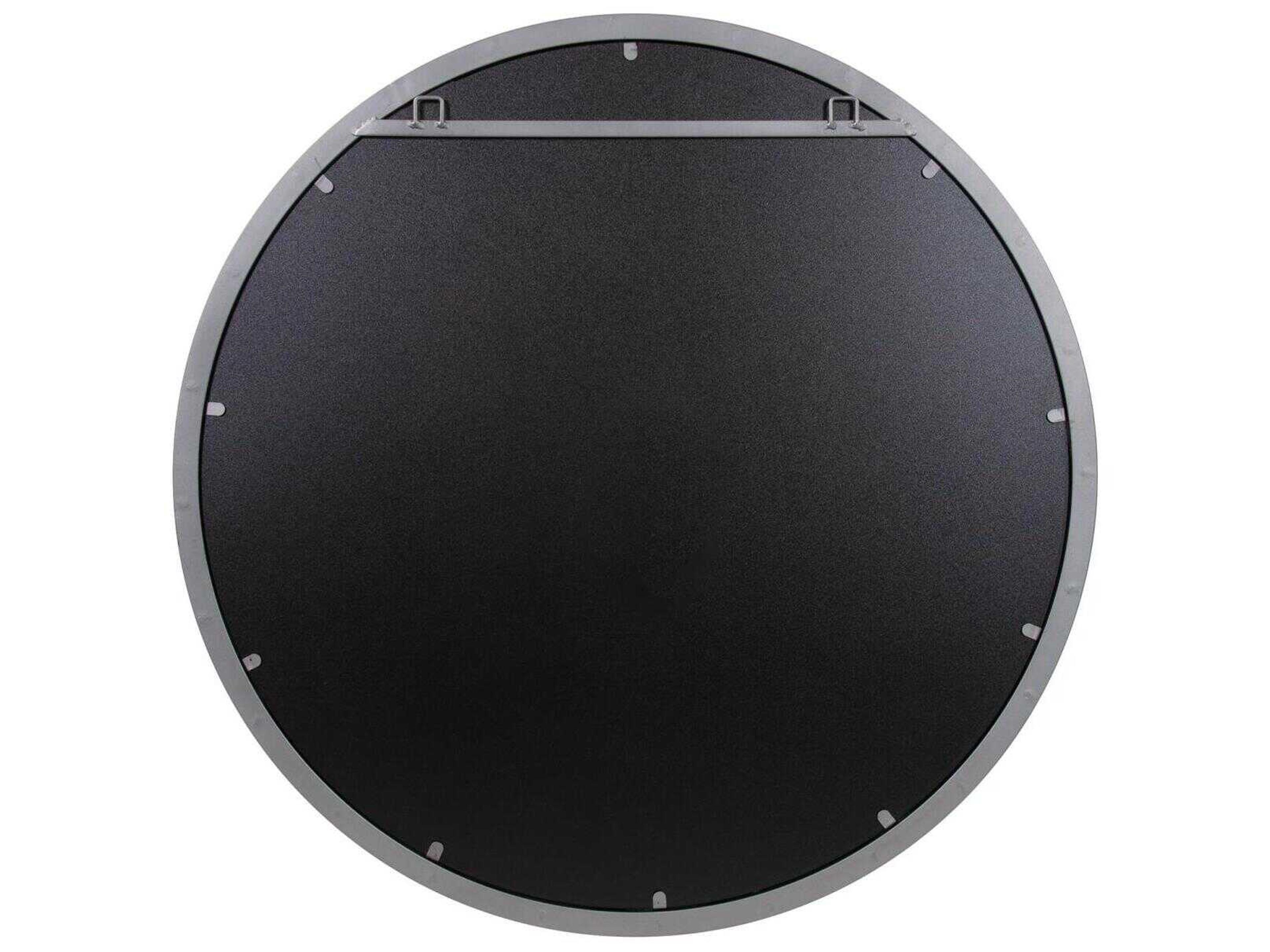 Howard Elliott Fordham Charcoal Round Wall Mirror