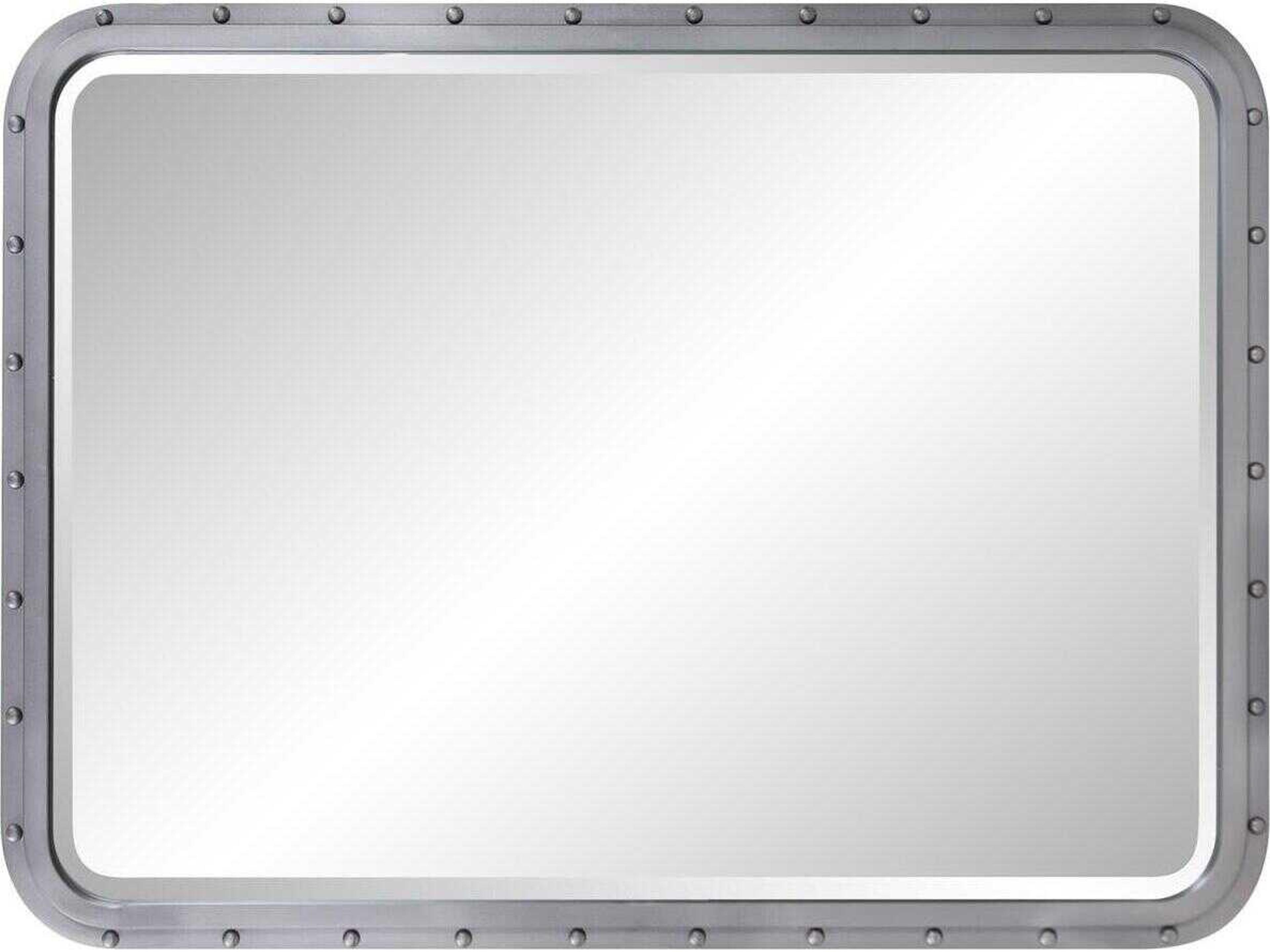 Howard Elliott Fordham Charcoal Rectangular Wall Mirror